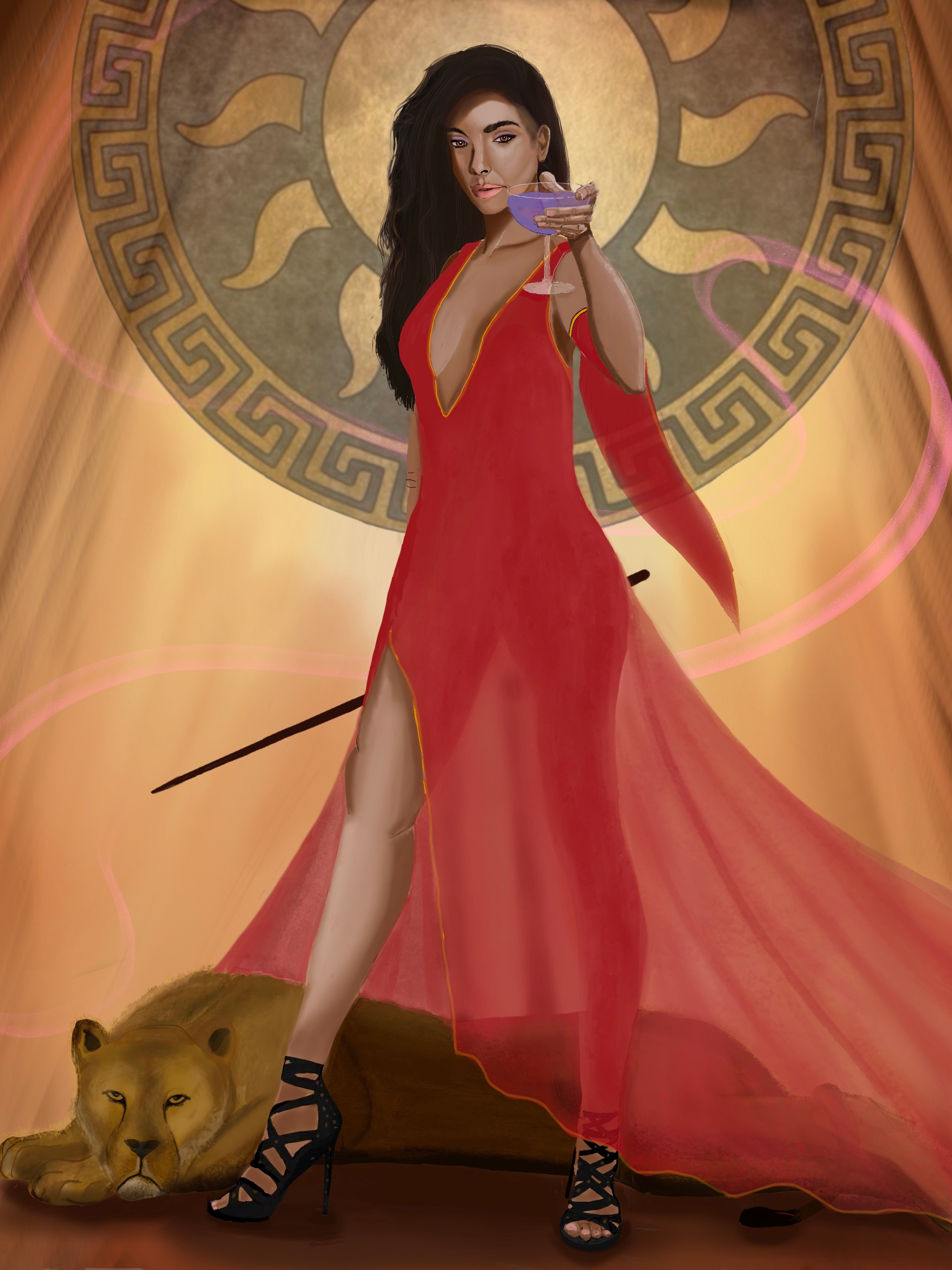 Circé- character design challenge avril 25 par Wil dessine