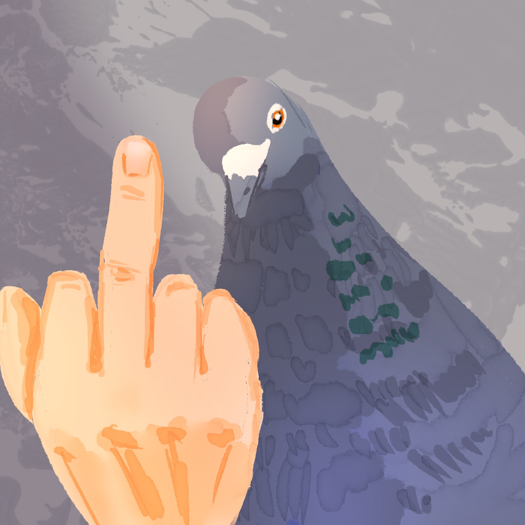 Les pigeons par Camalunette