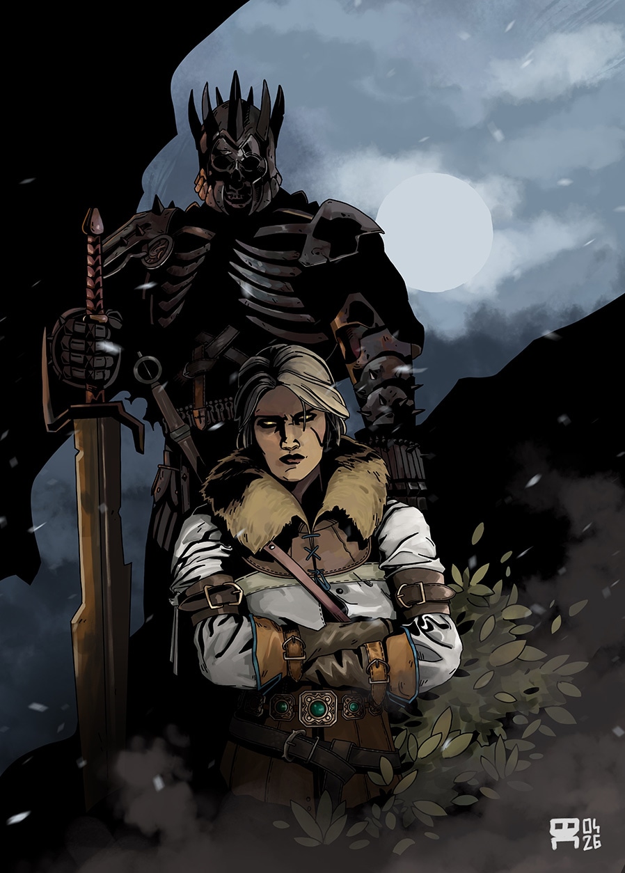 Ciri et le pot de colle par Bastien CH