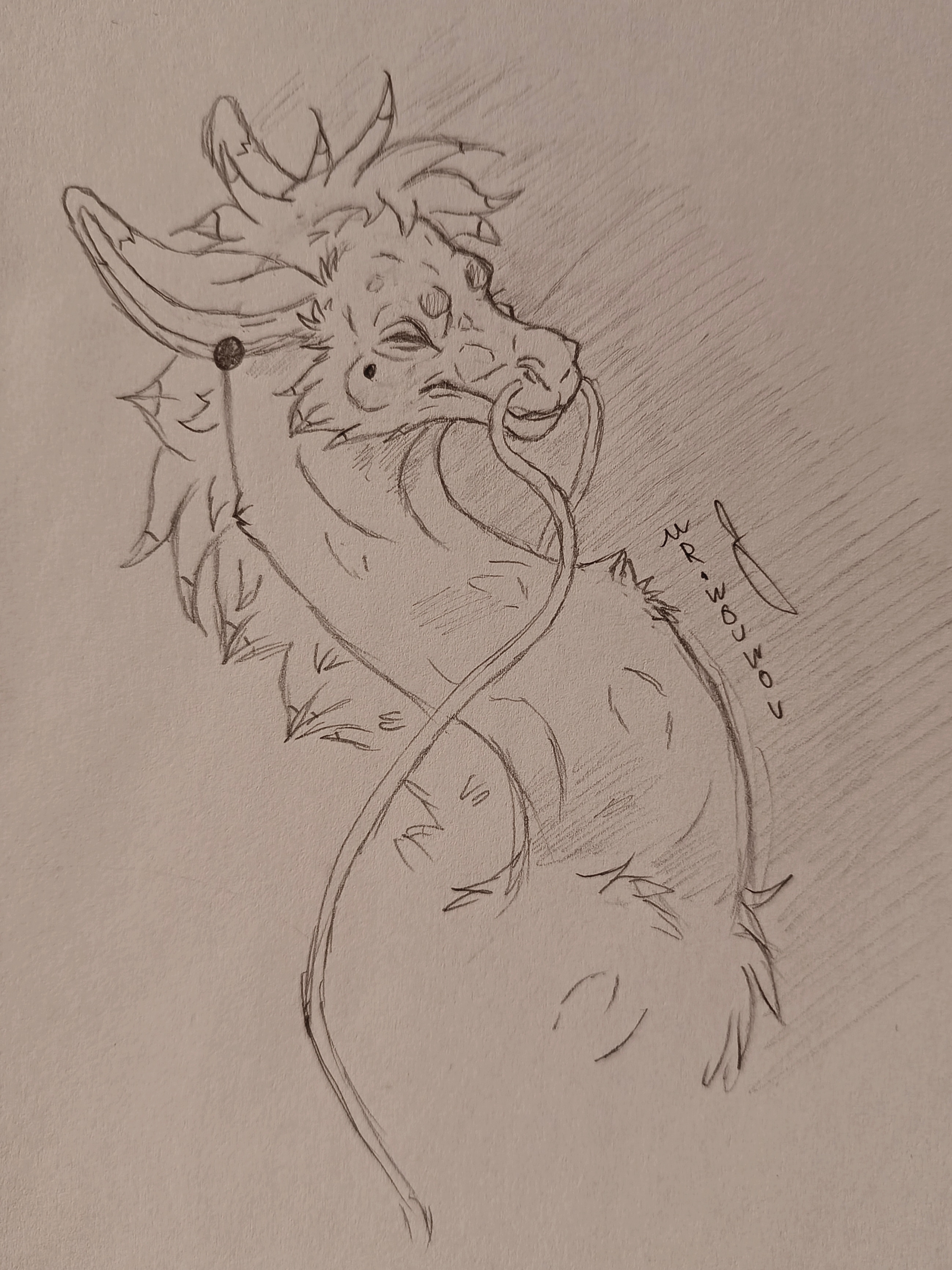 Eastern Dragon Sketchart par Mr.Wouwou