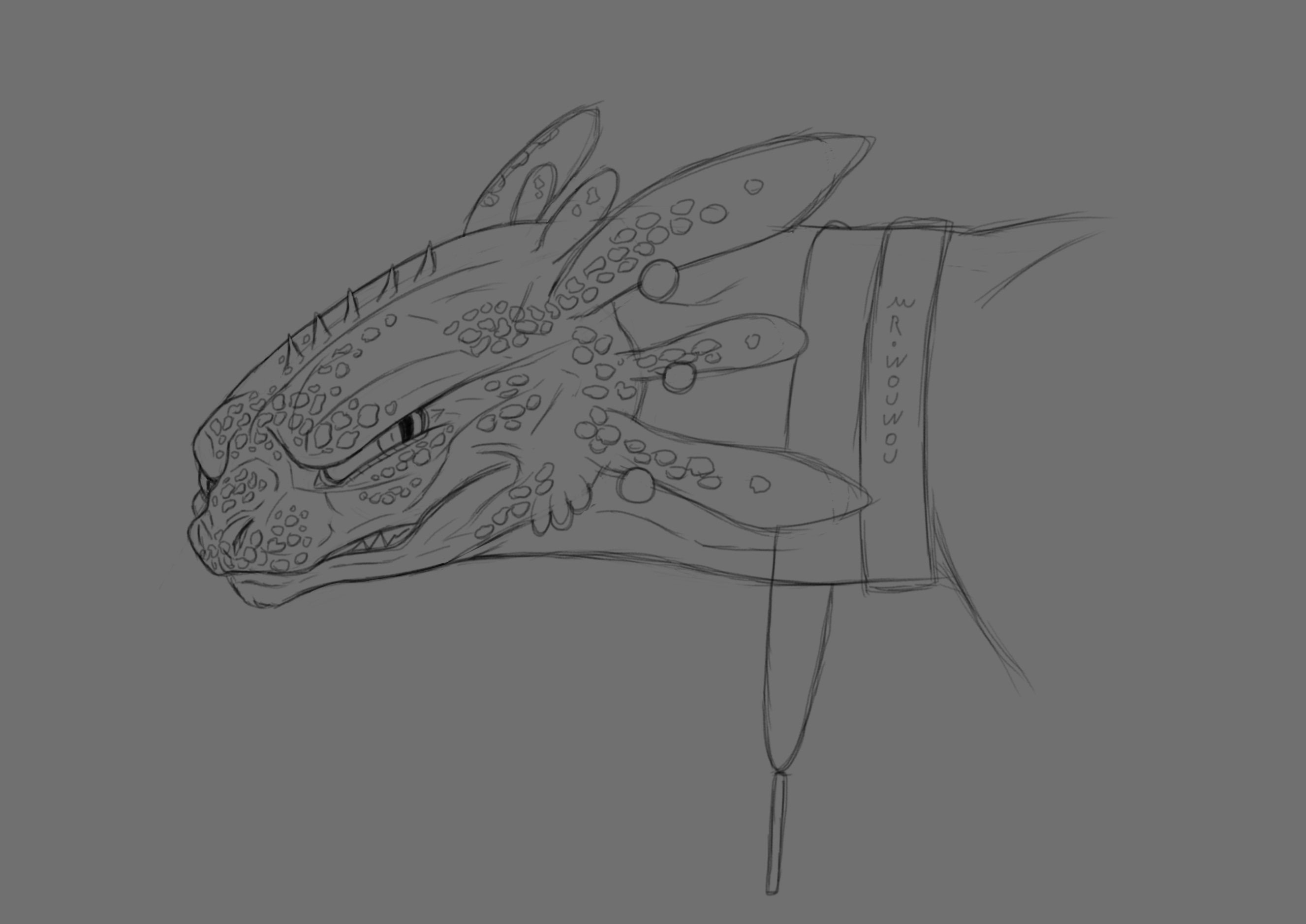 Toothless Sketchart par Mr.Wouwou