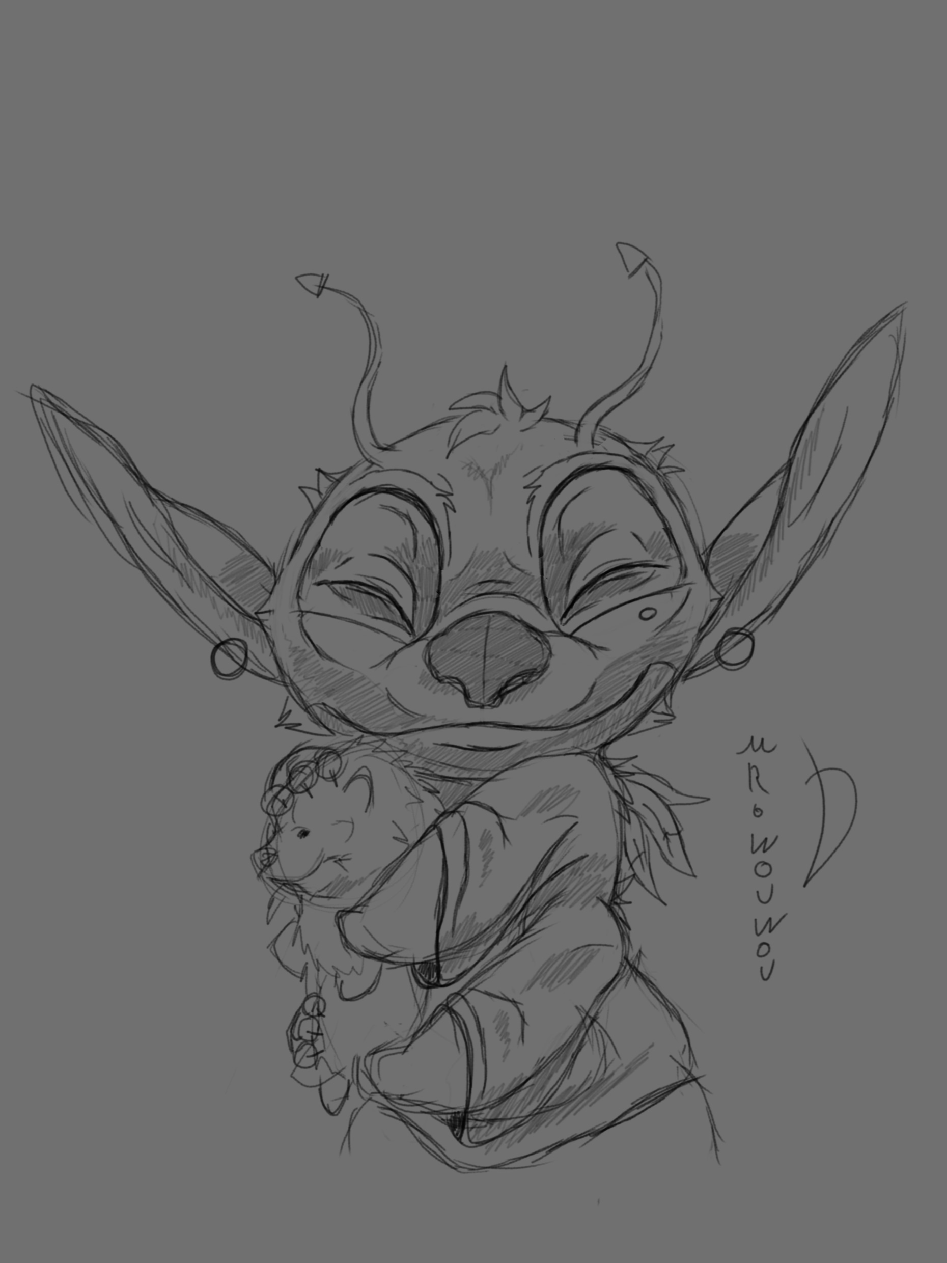 Stitch Sketchart par Mr.Wouwou