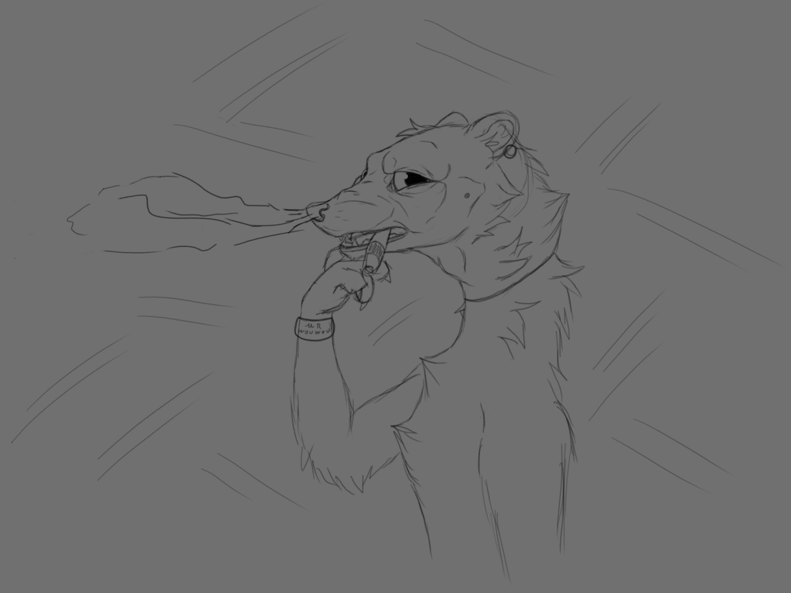 Weasel Sketchart par Mr.Wouwou