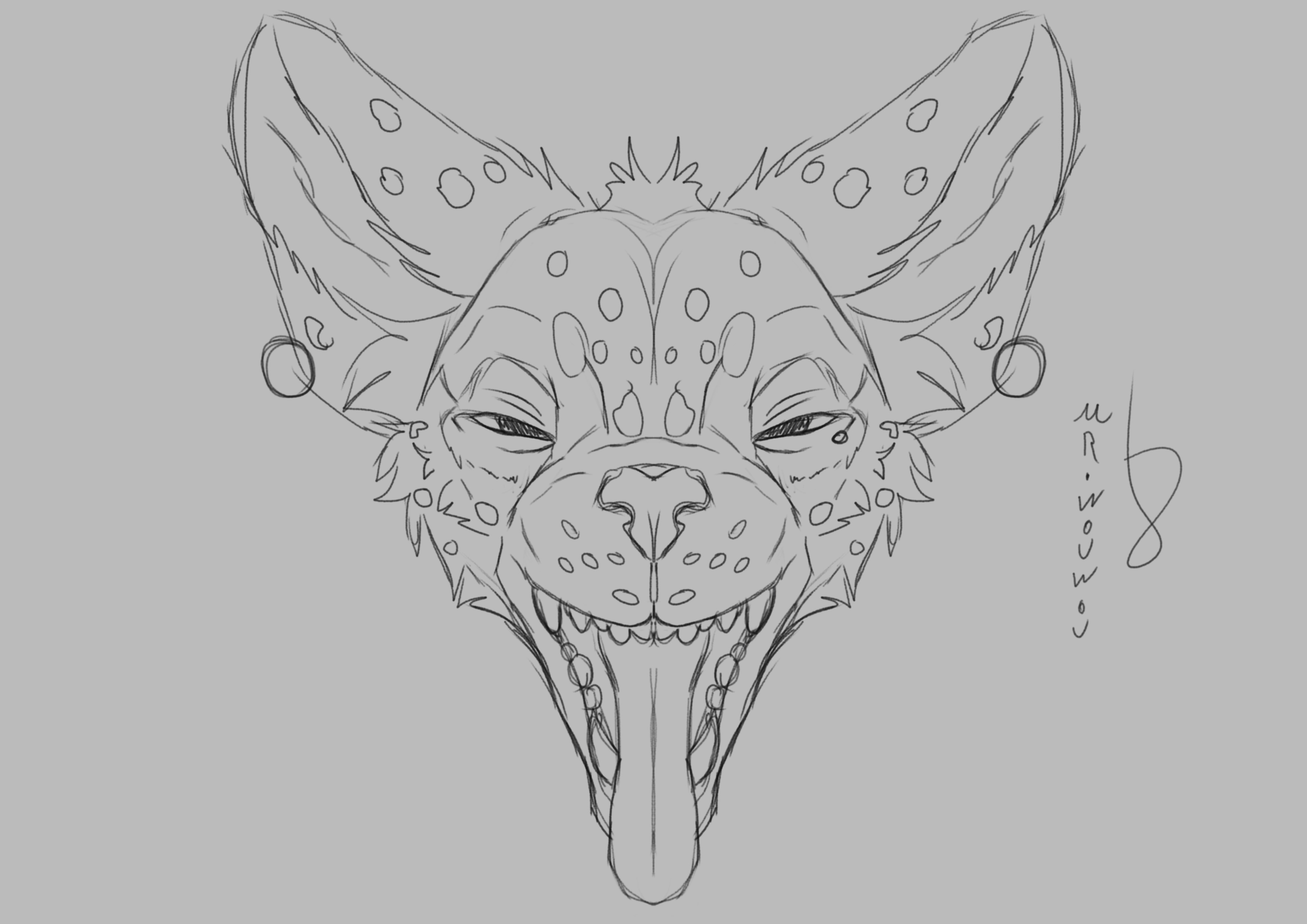 Hyena Sketchart par Mr.Wouwou