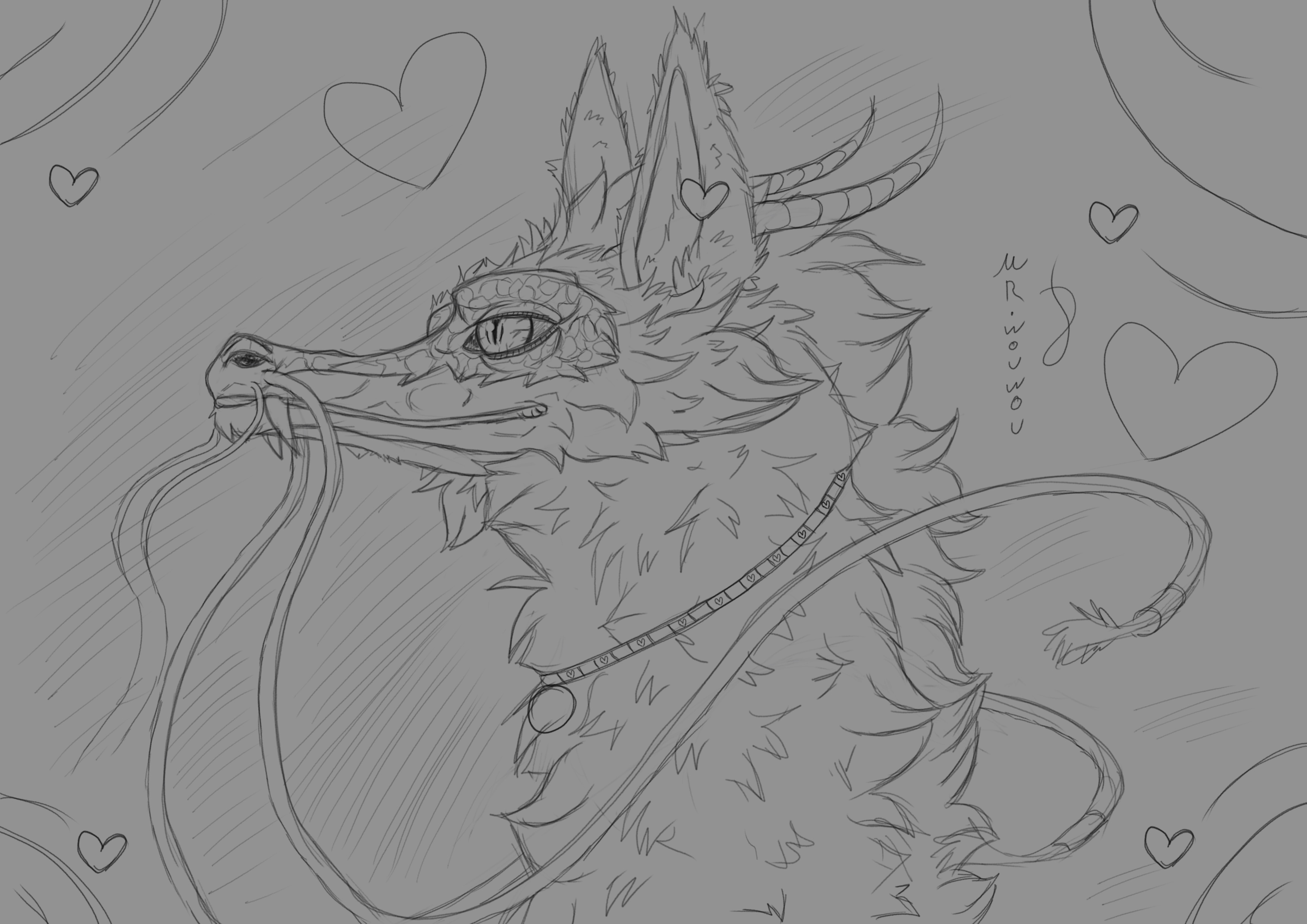 Colt Dragon sketchart par Mr.Wouwou