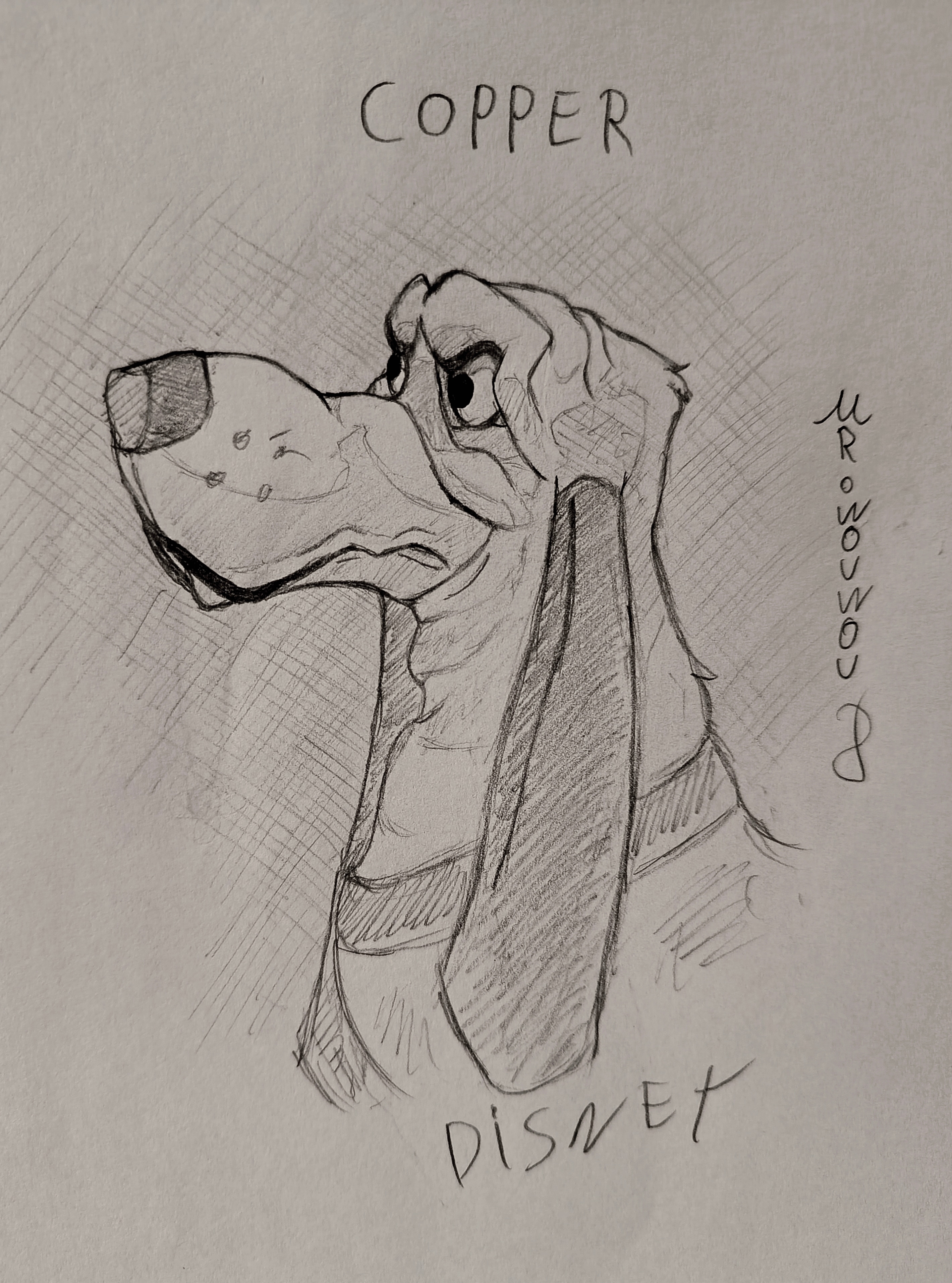 Copper Disney Sketch par Mr.Wouwou