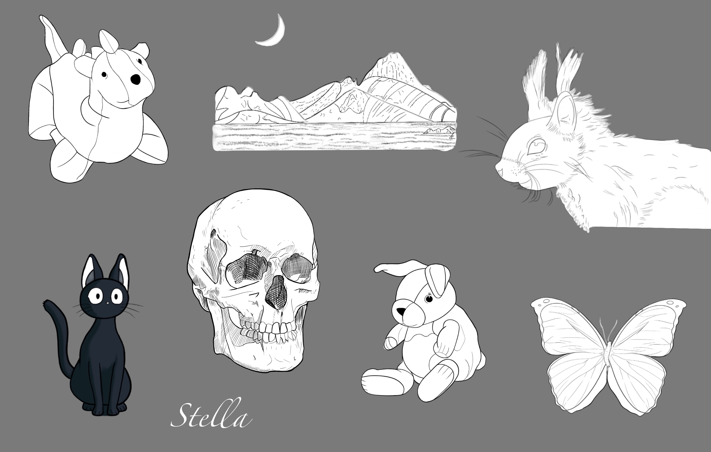 Recherches croquis chapitre 2 par Stella Moon
