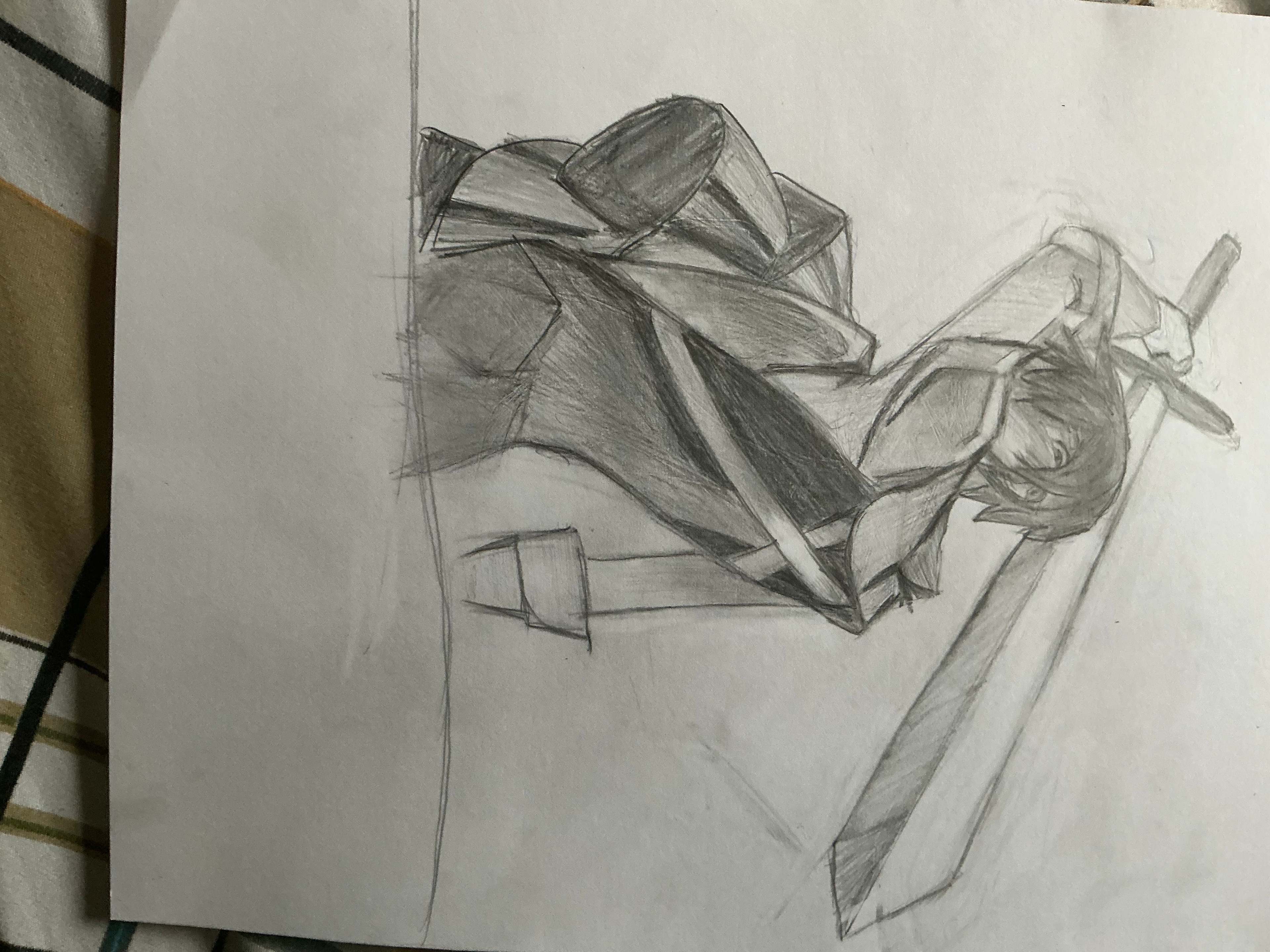 Humain et Manga crayon par loulou125