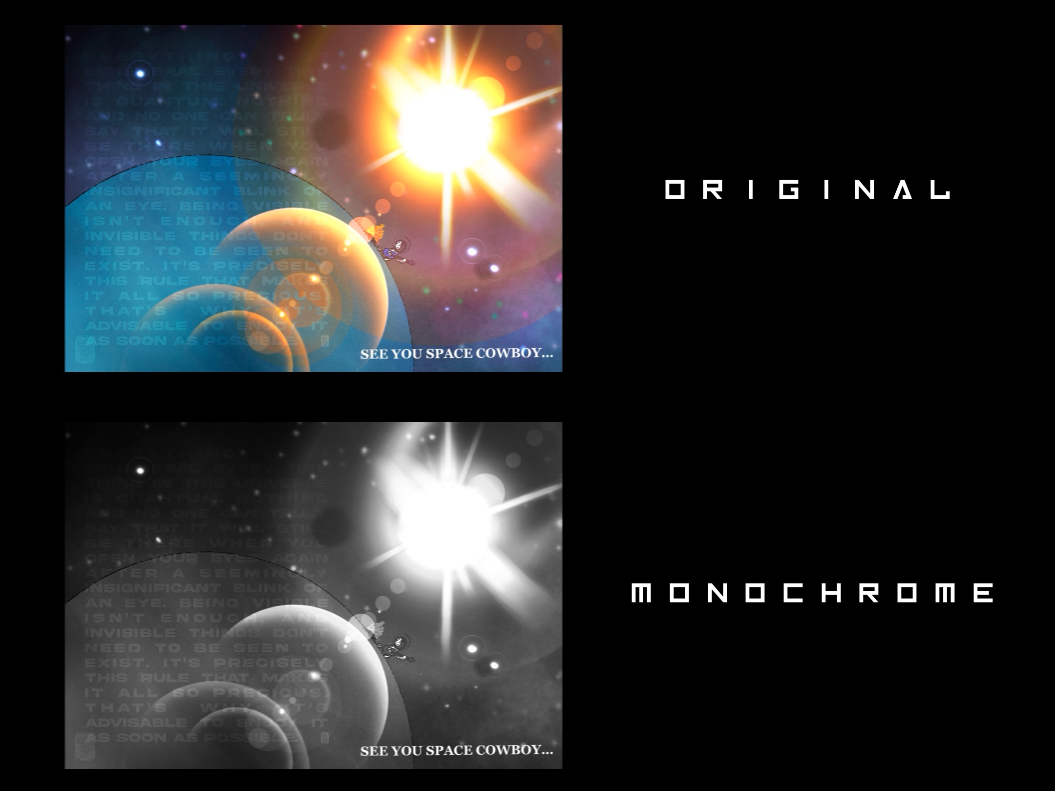 Chaque petite chose dans cet univers est quantique par Shuket