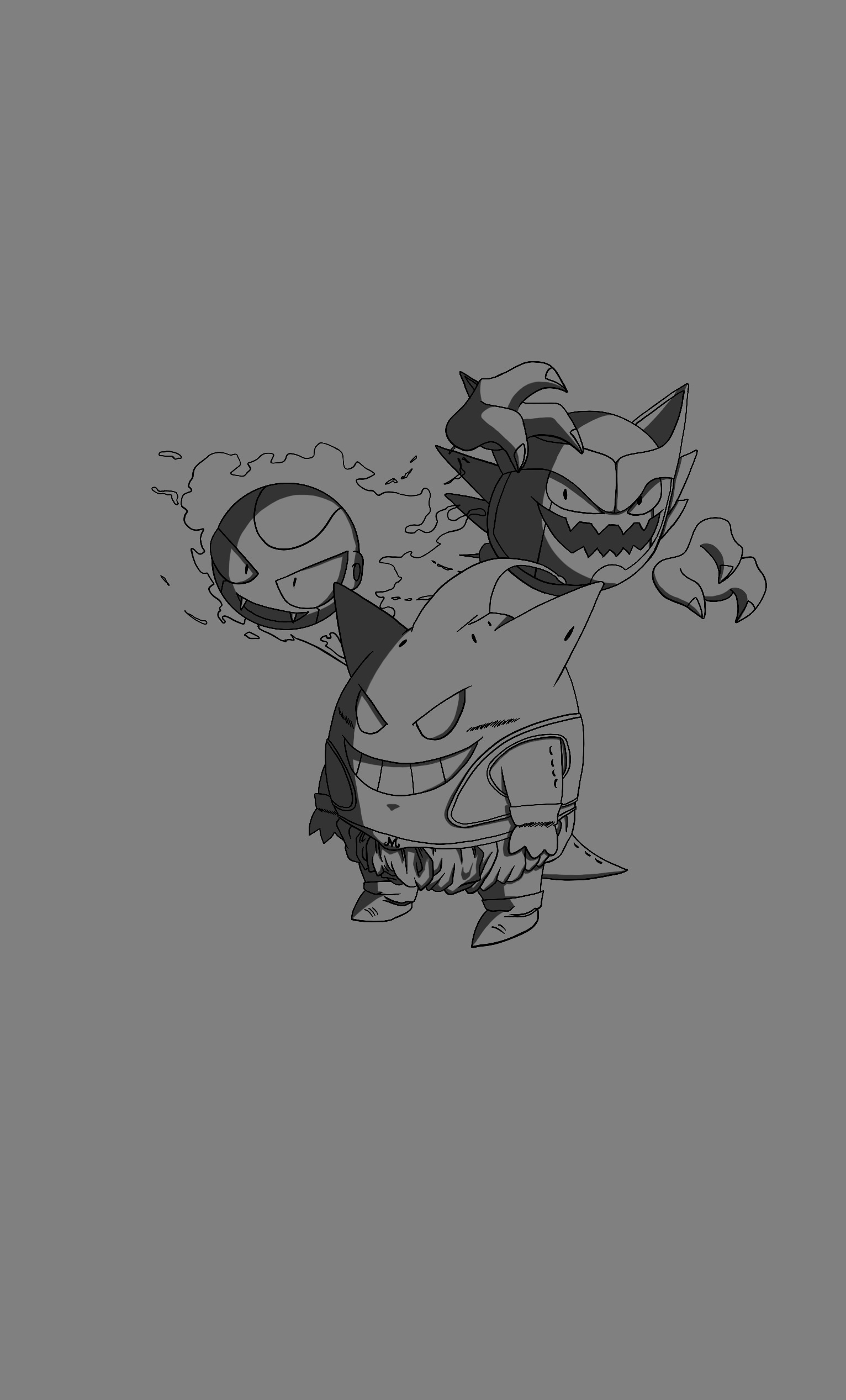 Gengar Family x Dragon Ball par Vnce ReiinoR
