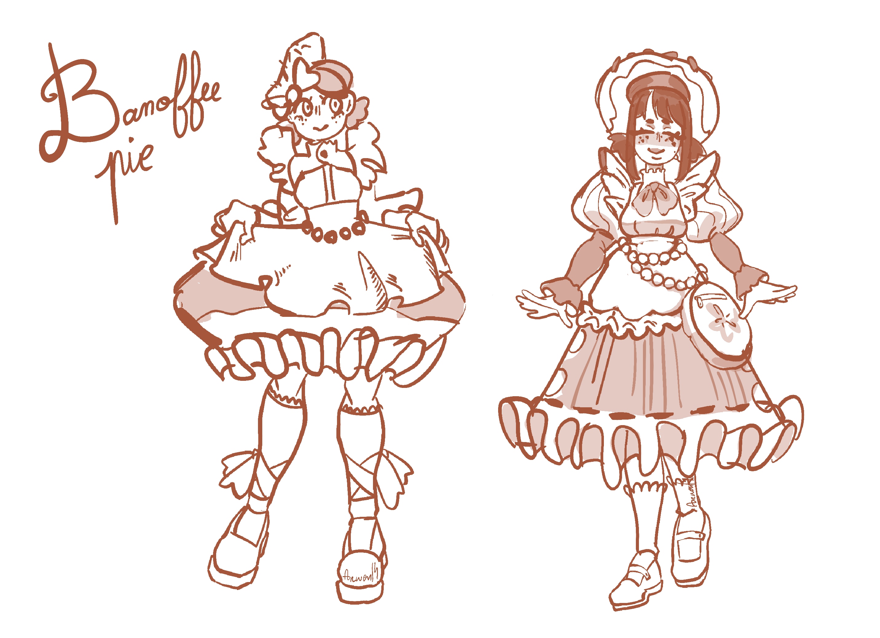 Tarte banoffee splash art par arwenl4