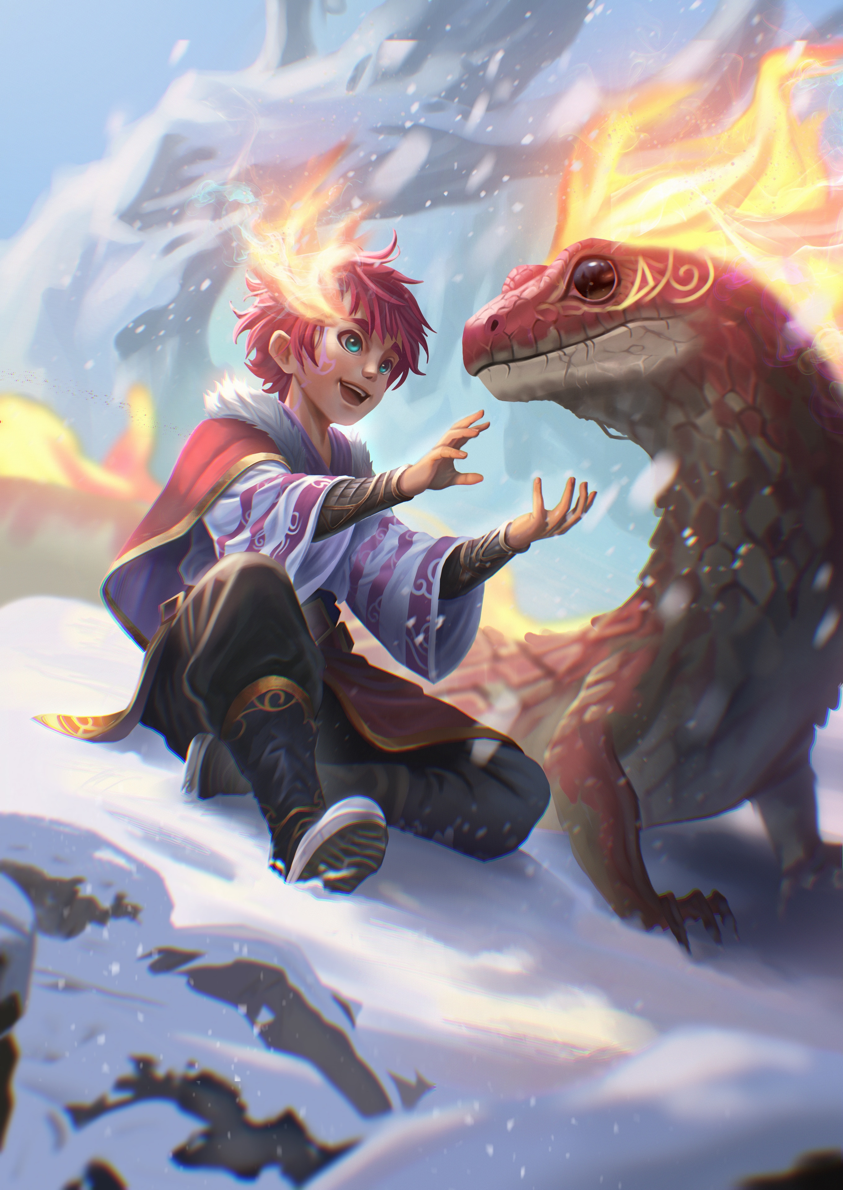 Le garçon et le Lézard par kaoptik