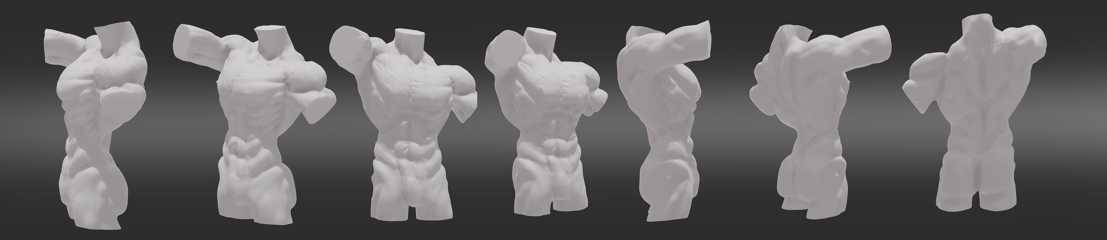 Sculpture torse _ formation Axel Hutt par Roebben