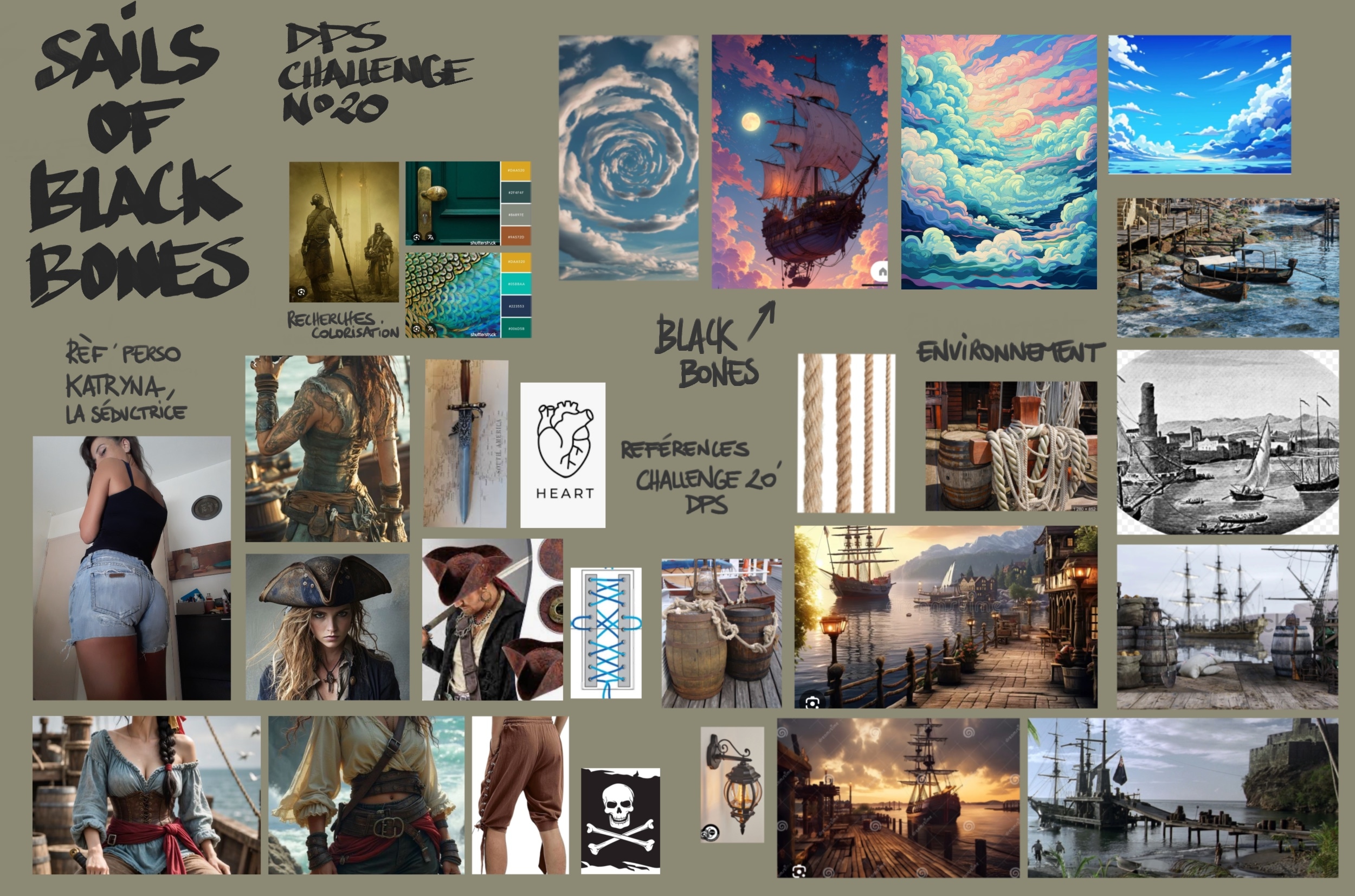 Katryna La séductrice (Challenge #20 Sails of Black Bones) par 22nin-art