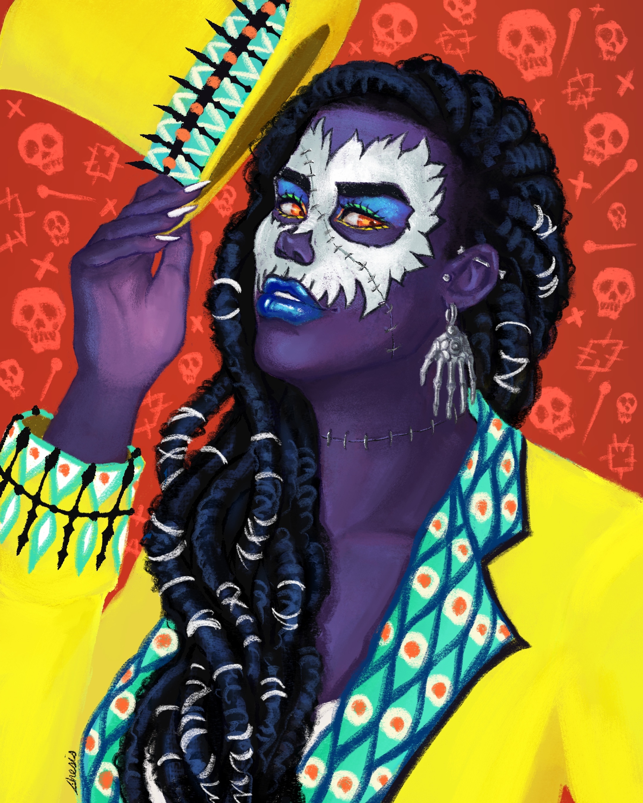 Neon Voodoo Witch par Chesis