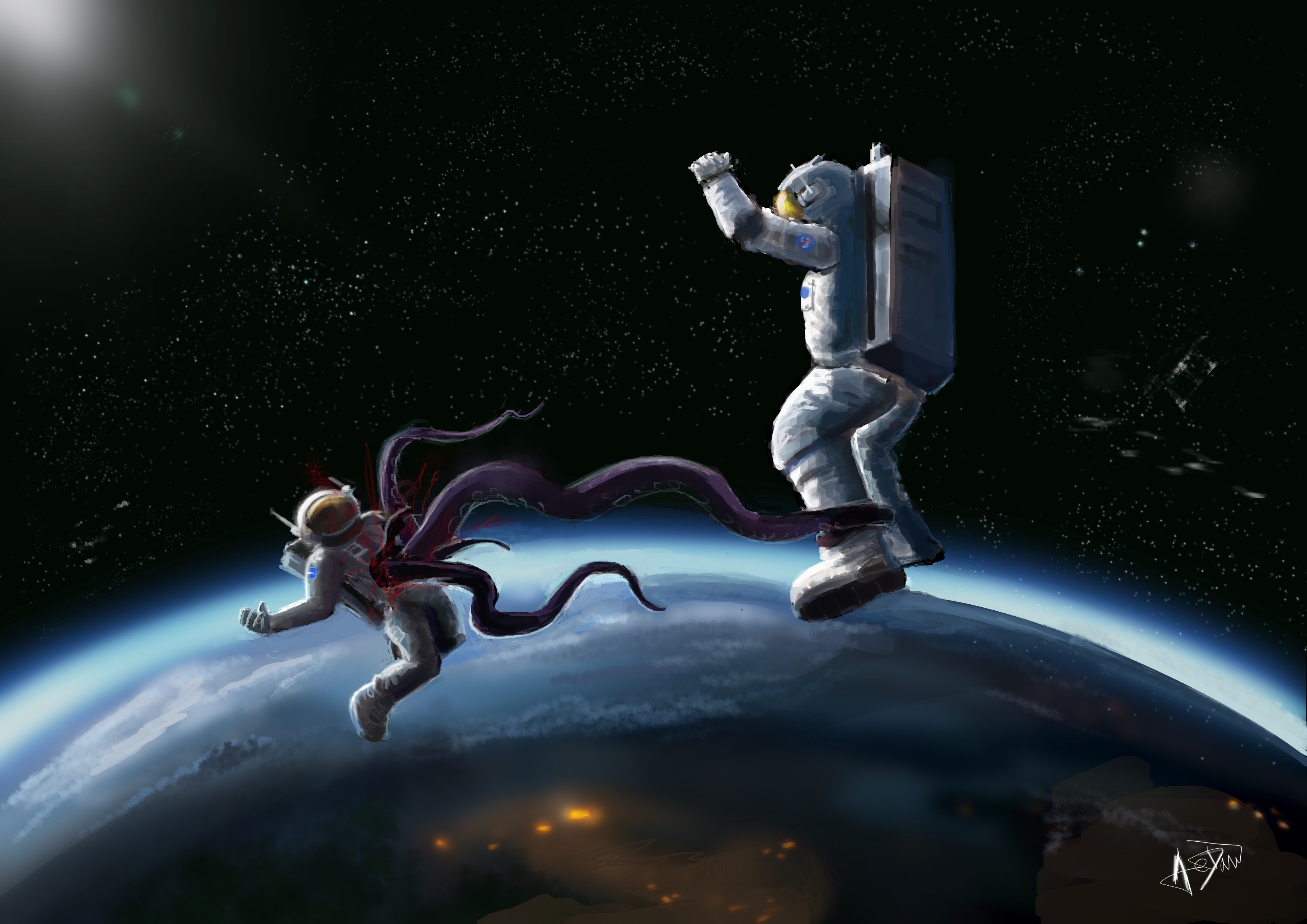 Astronaute infecté par Wayfarer