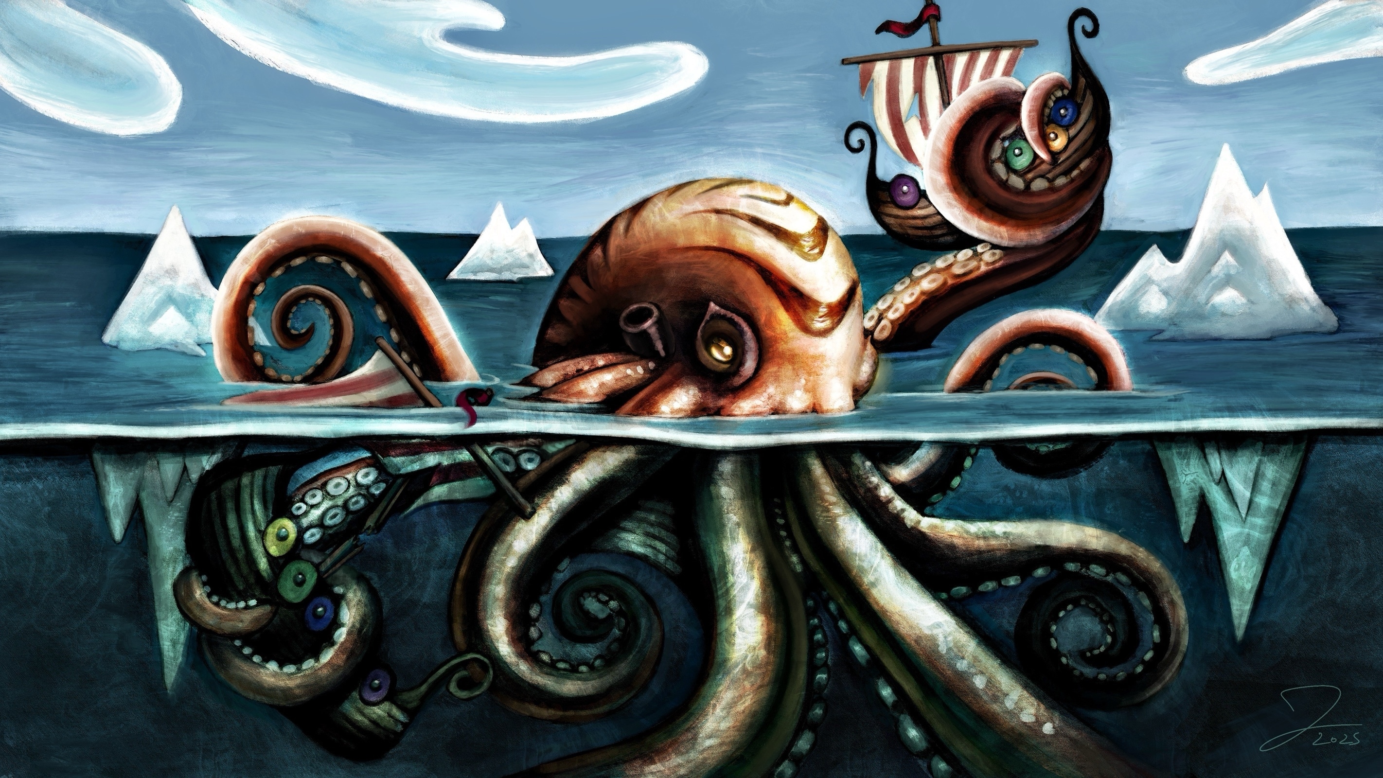 « LE KRAKEN » (2025) par Jerleco
