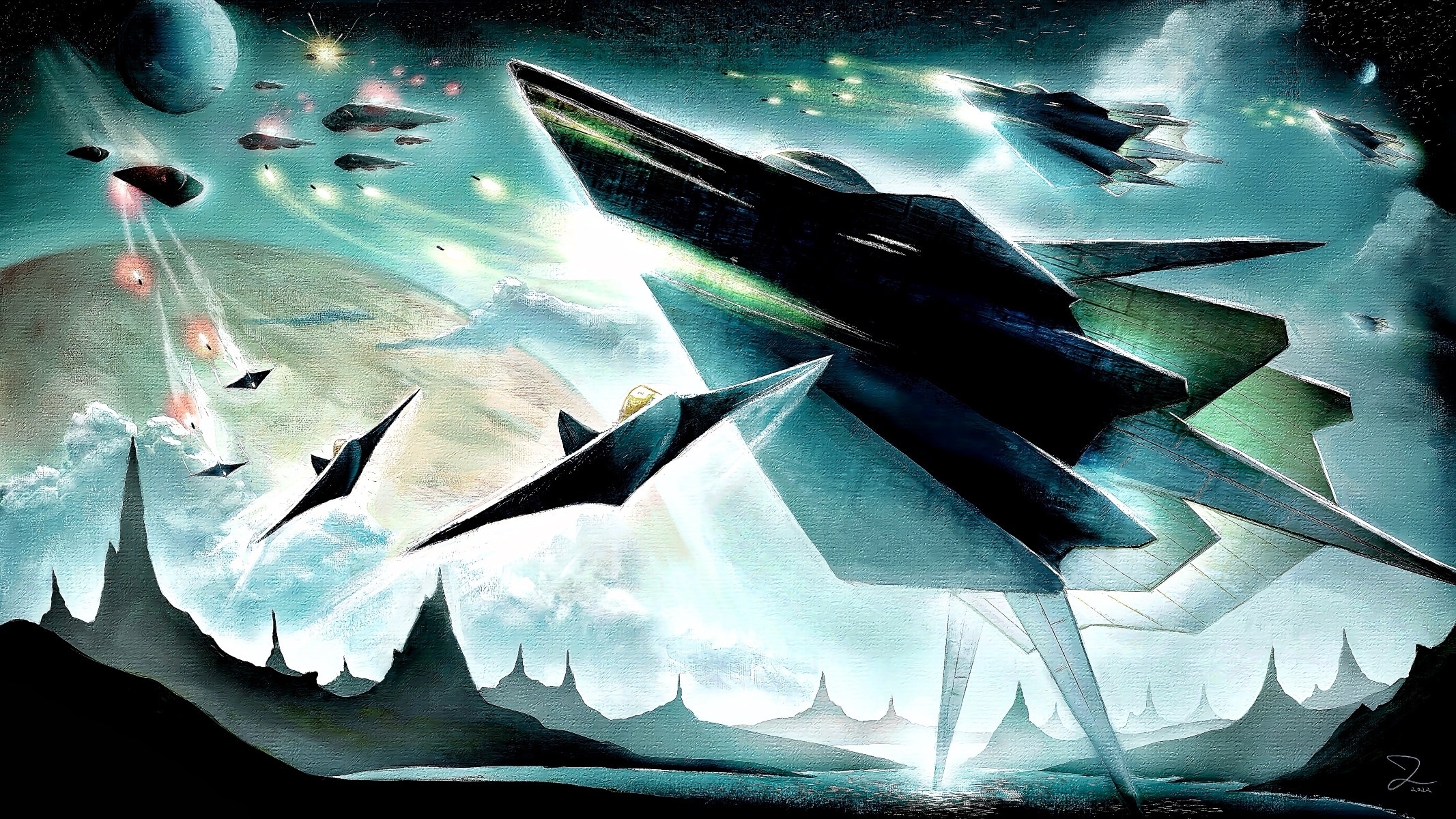 « CONFLIT GALACTIQUE » (2022) par Jerleco