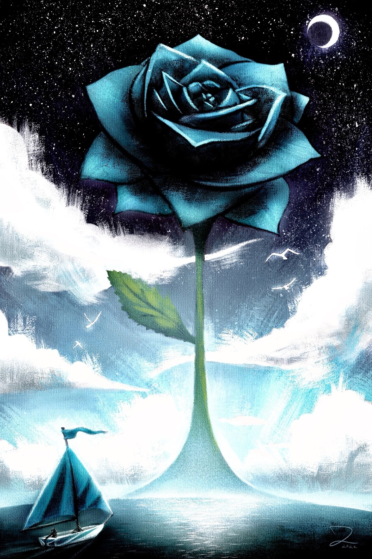 « MER BLEUE » (2022) par Jeremie Lecompte