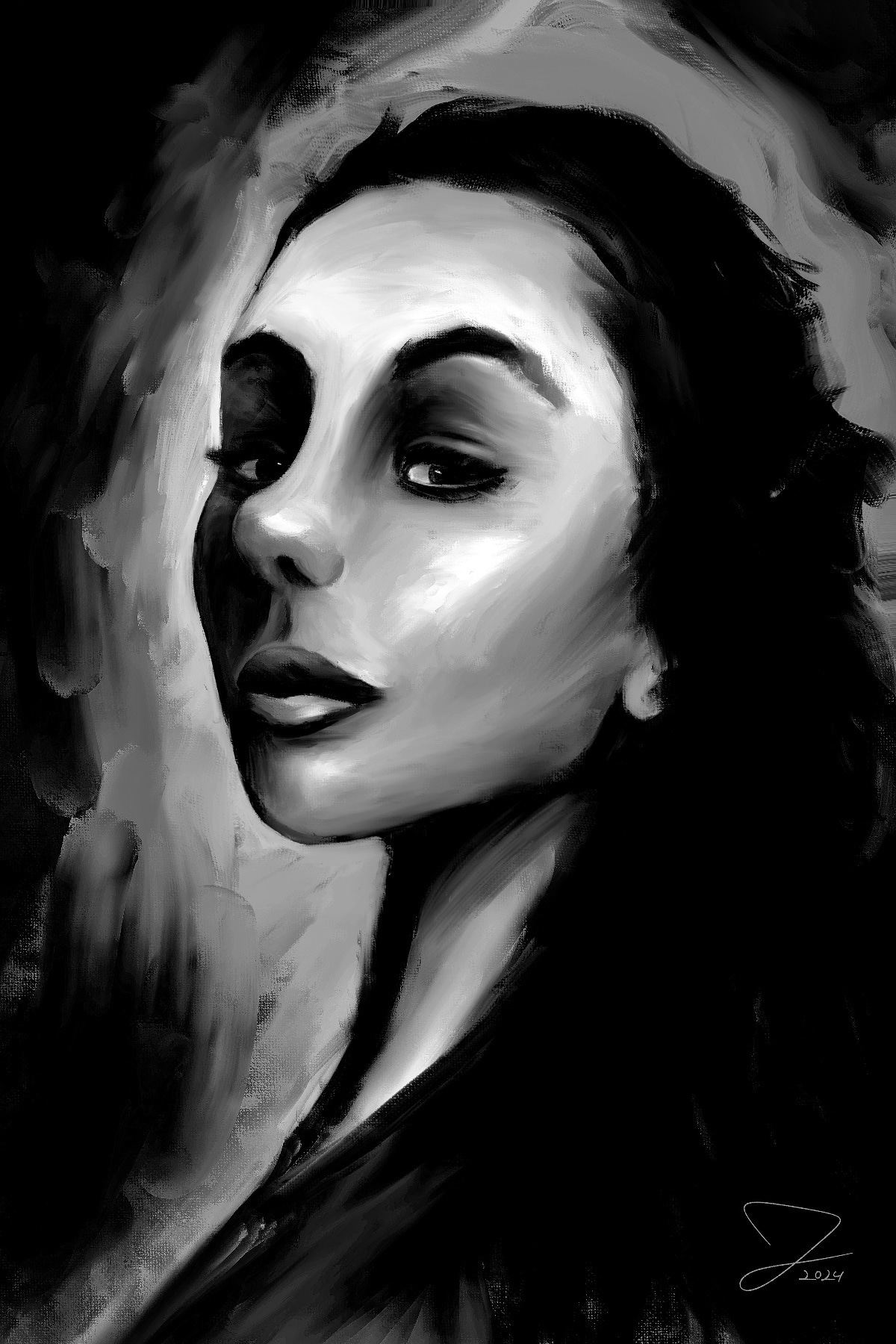 « LA DAME AU CLAIR OBSCUR » (2024) par Jeremie Lecompte
