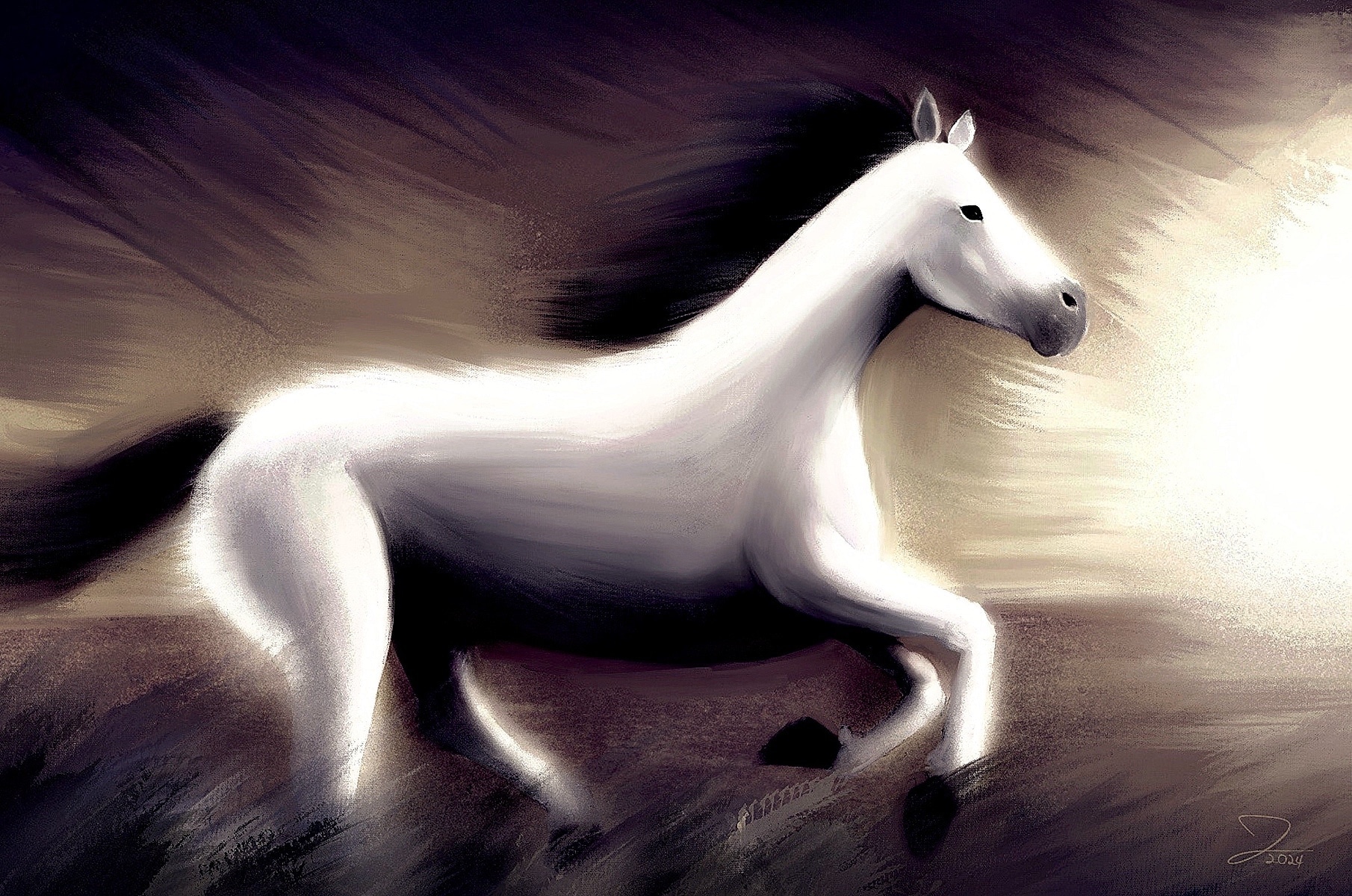 « AU GALOP » (2024) par Jeremie Lecompte
