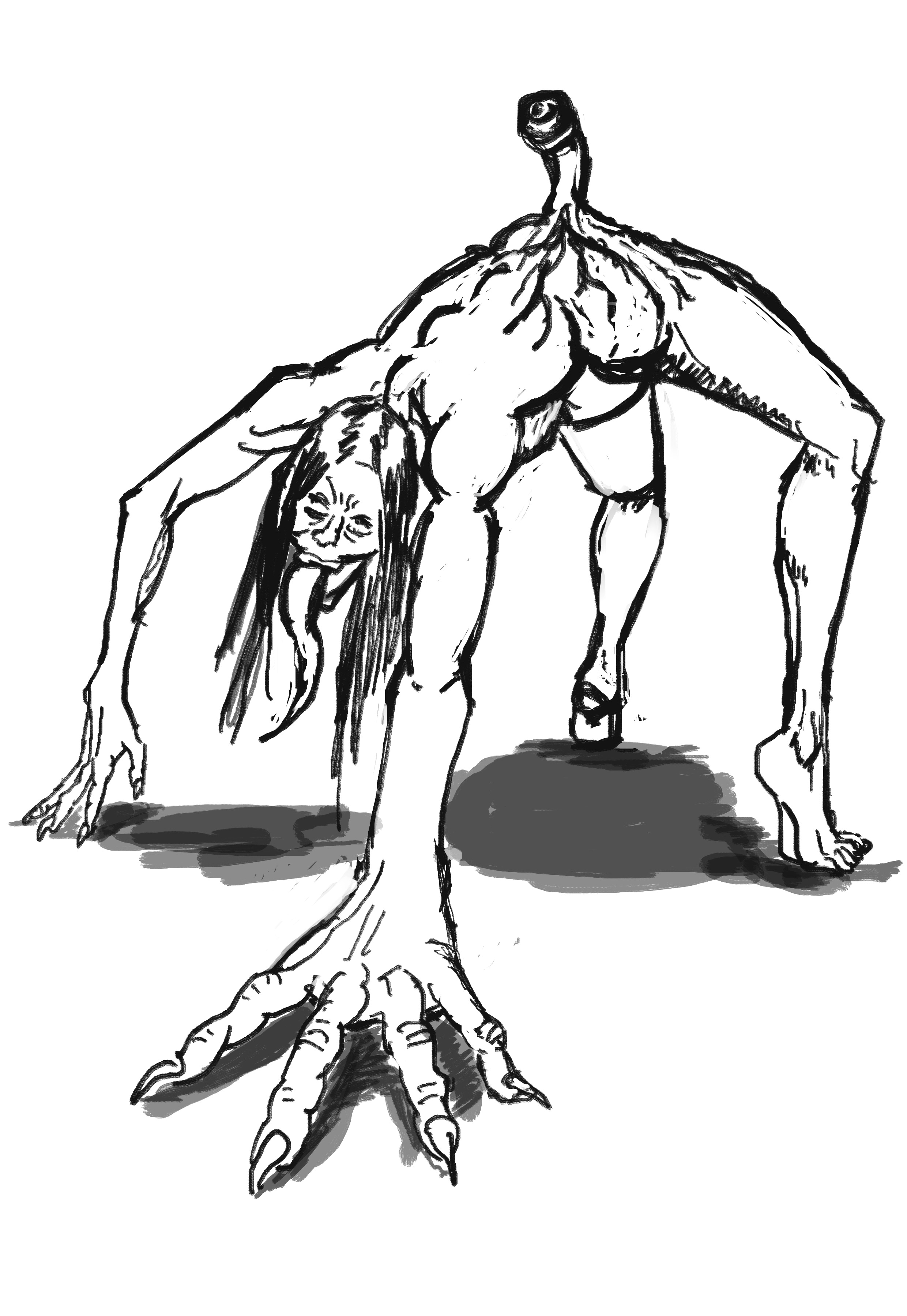 Illu créature parasitaire par Wayfarer