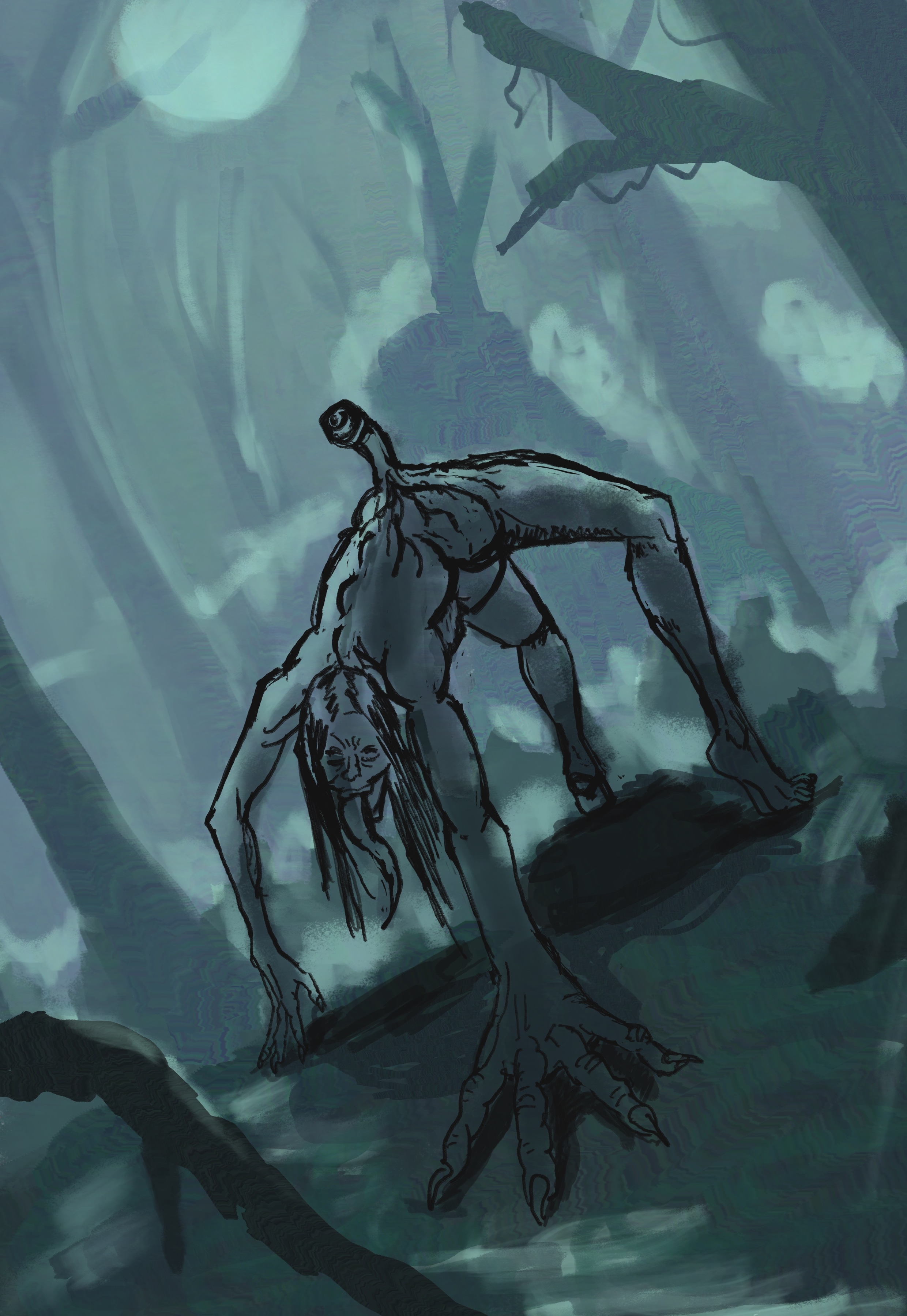 Illu créature parasitaire par Wayfarer
