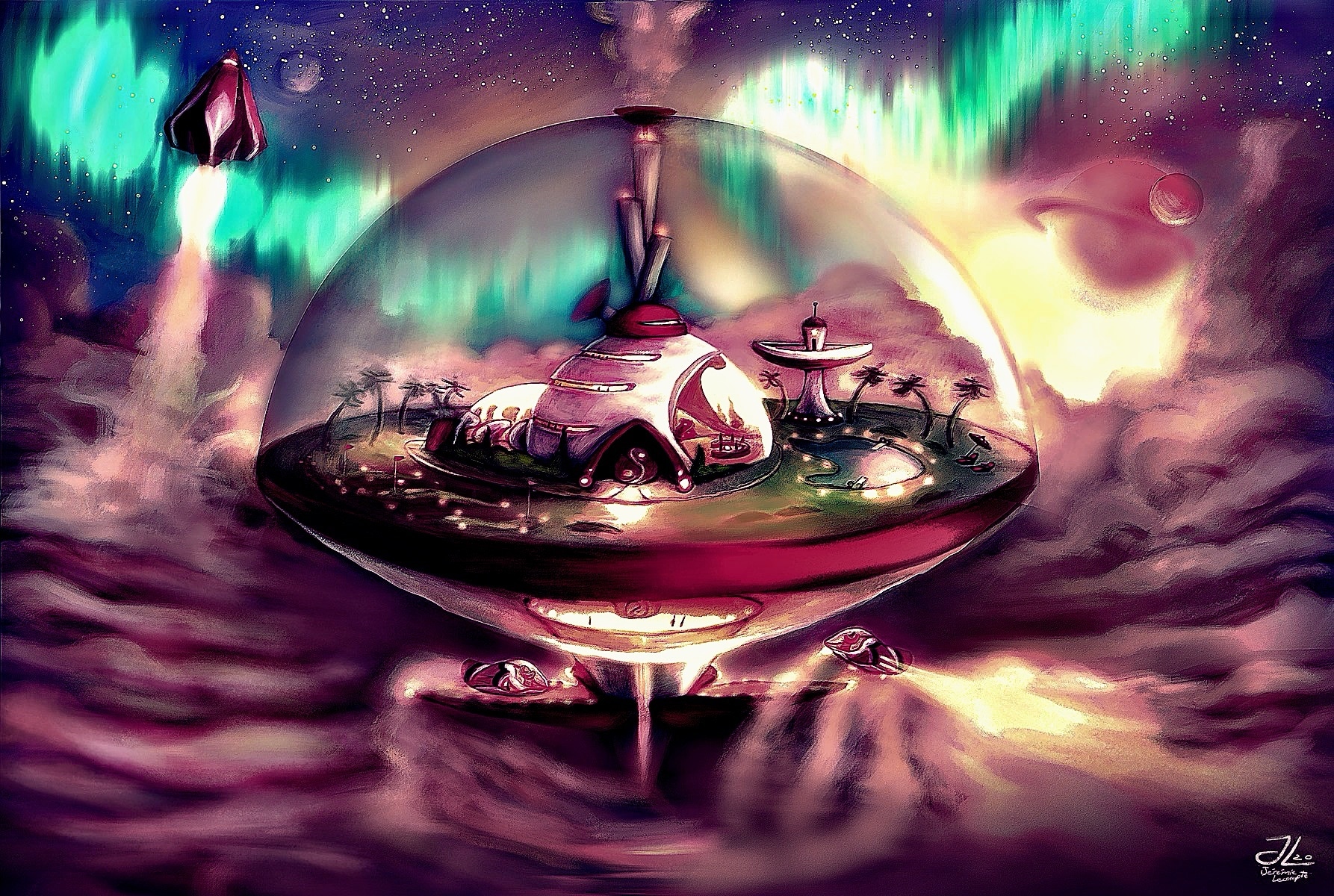 « La station spatiale » (2020) par Jeremie Lecompte