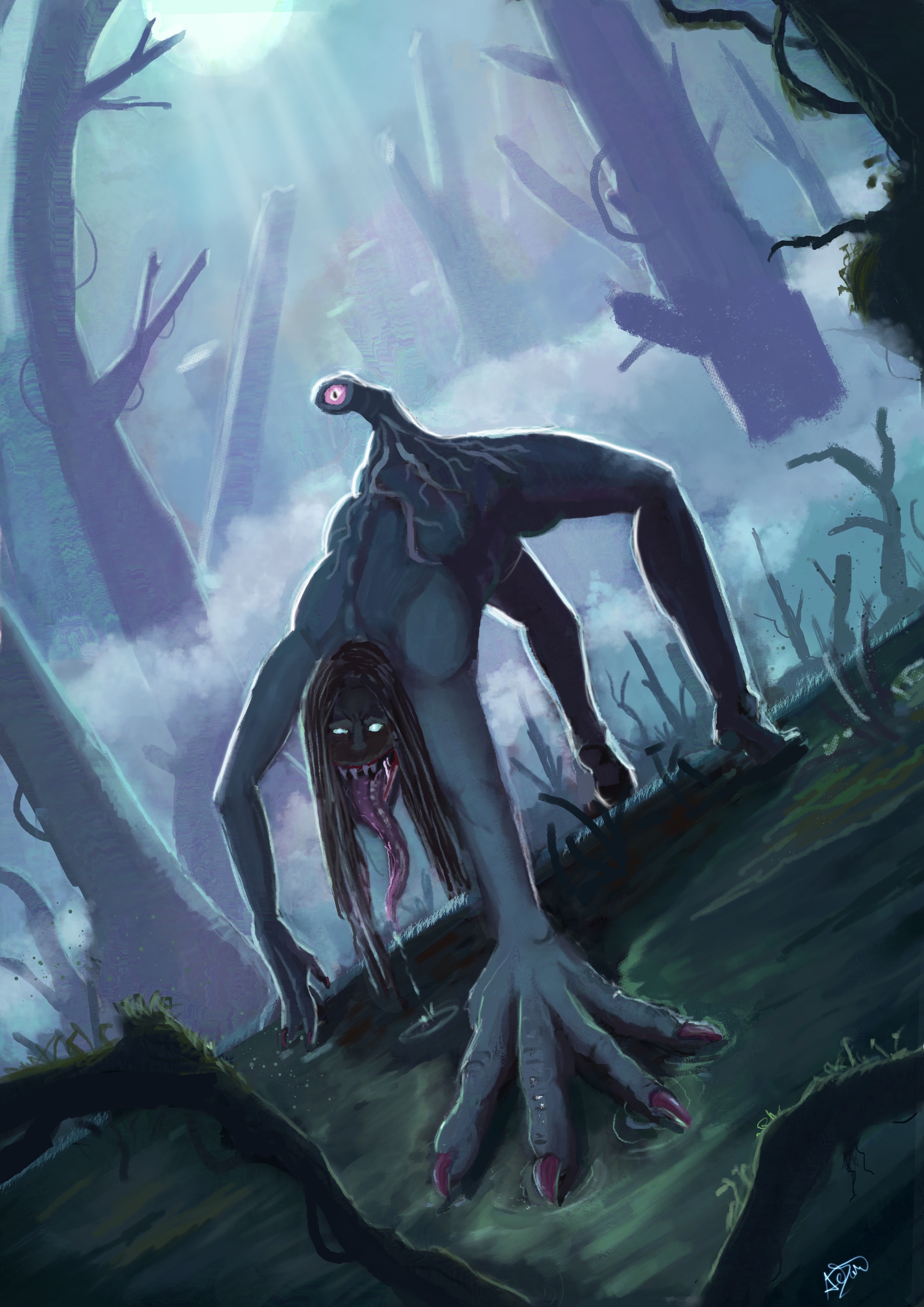 Illu créature parasitaire par Wayfarer
