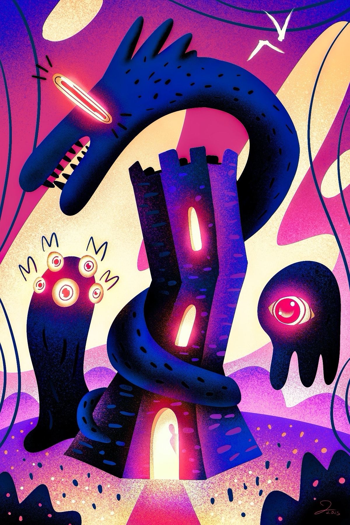 « Trio monstre » (2025) par Jeremie Lecompte