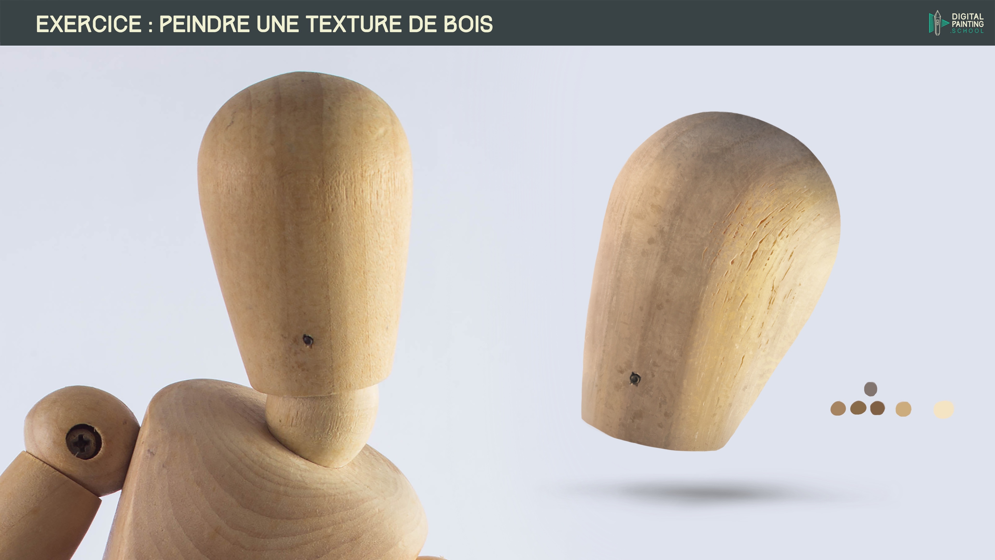 Étude de texture : le bois (Exercice bonus Chap 5 partie 1) par 22nin-art