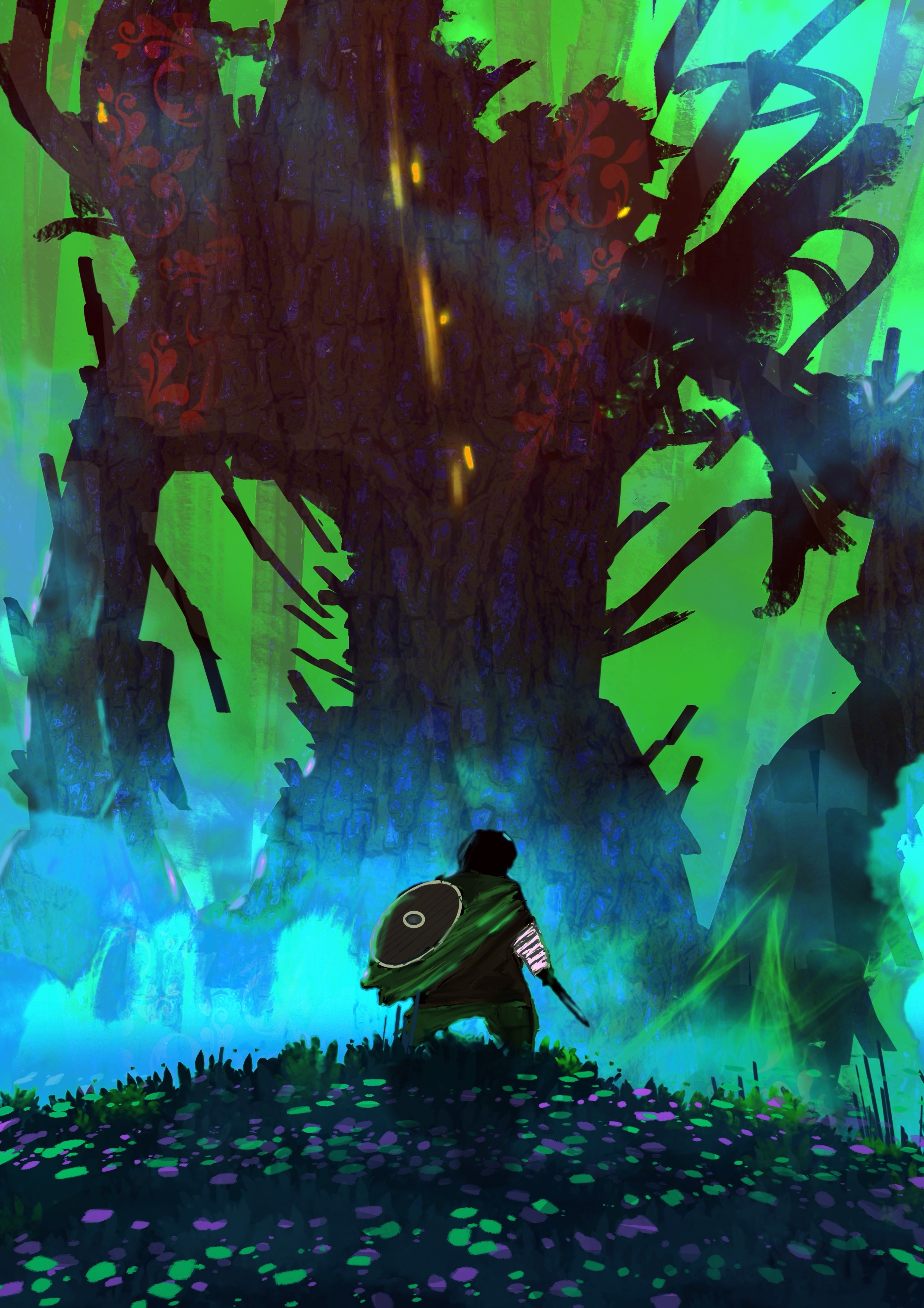 Hobbit vs ent par Quentin Fabian