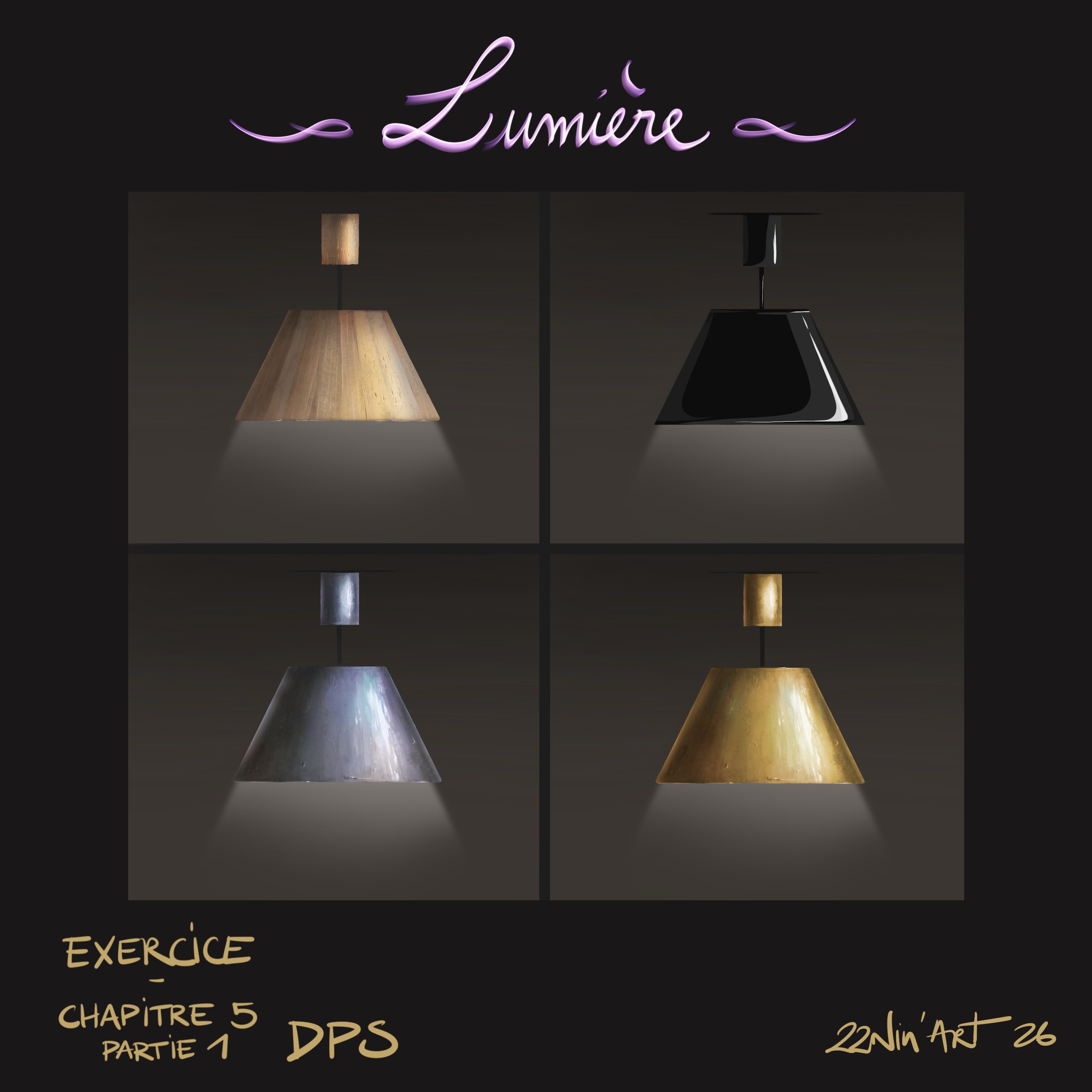 Exercice Lumière sur matière, chapitre 5 Partie 1 par 22nin-art