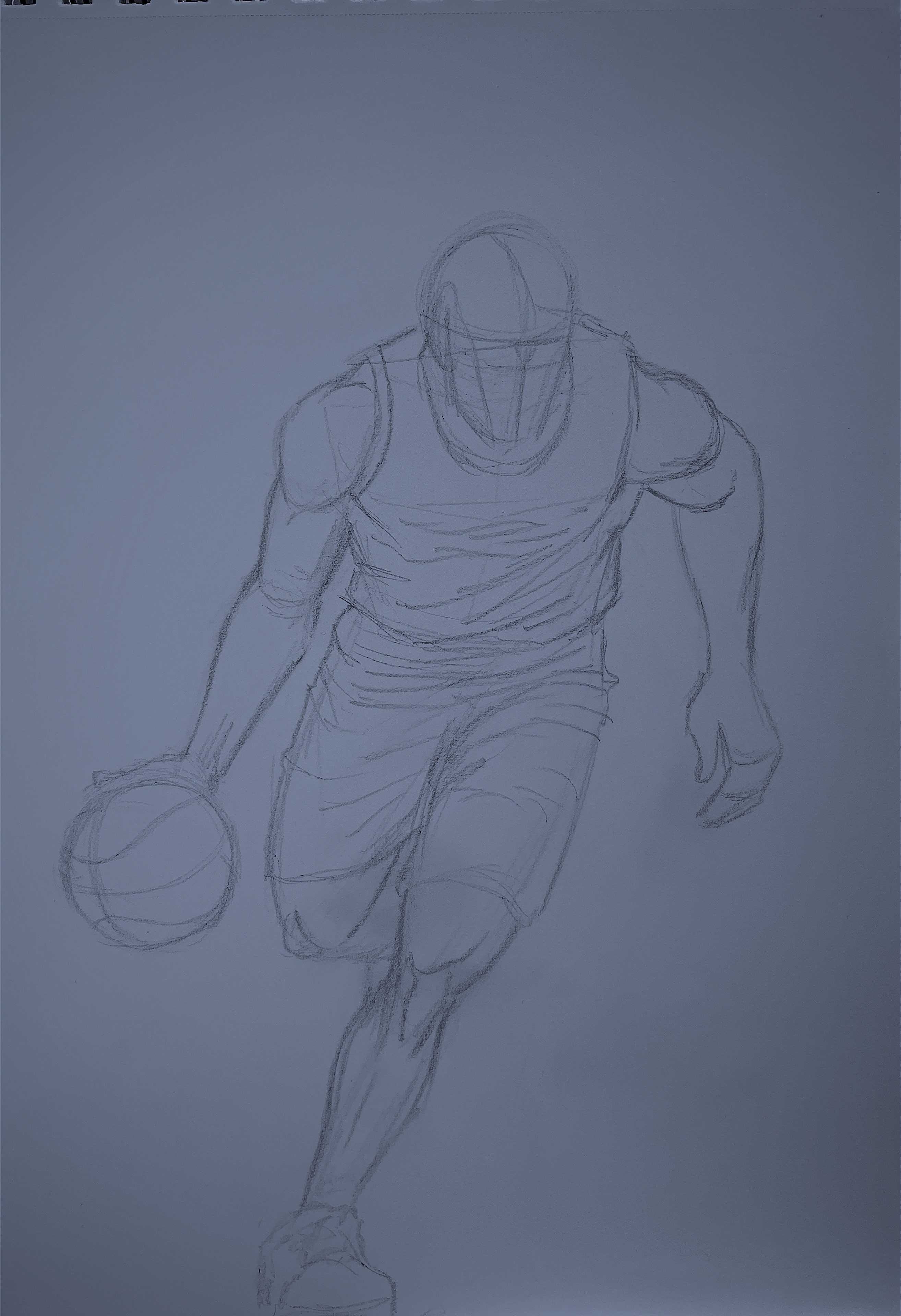 Dessin de basketball par JD Line Art