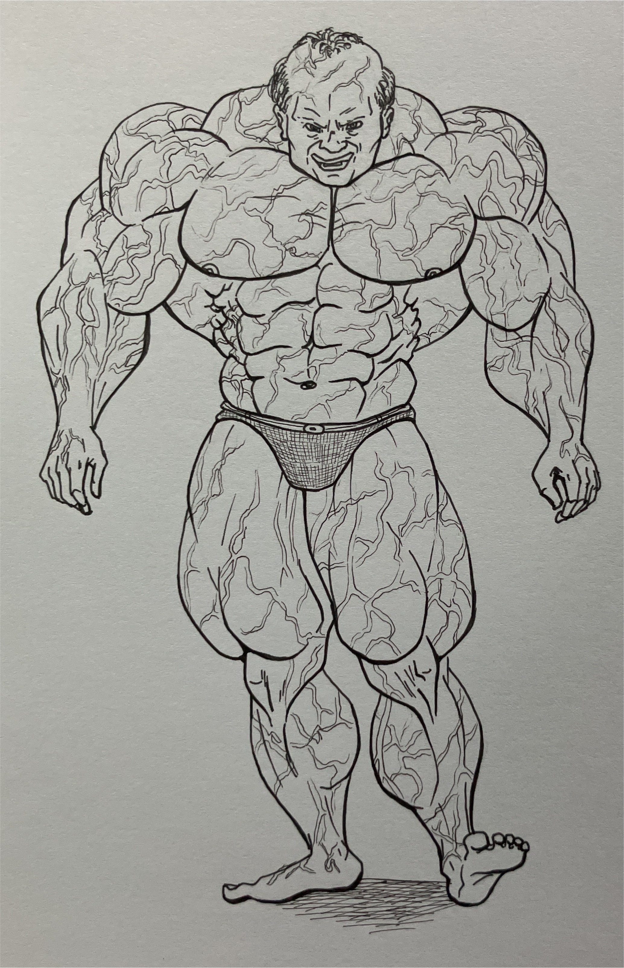 Bodybuilding du futur par JD Line Art