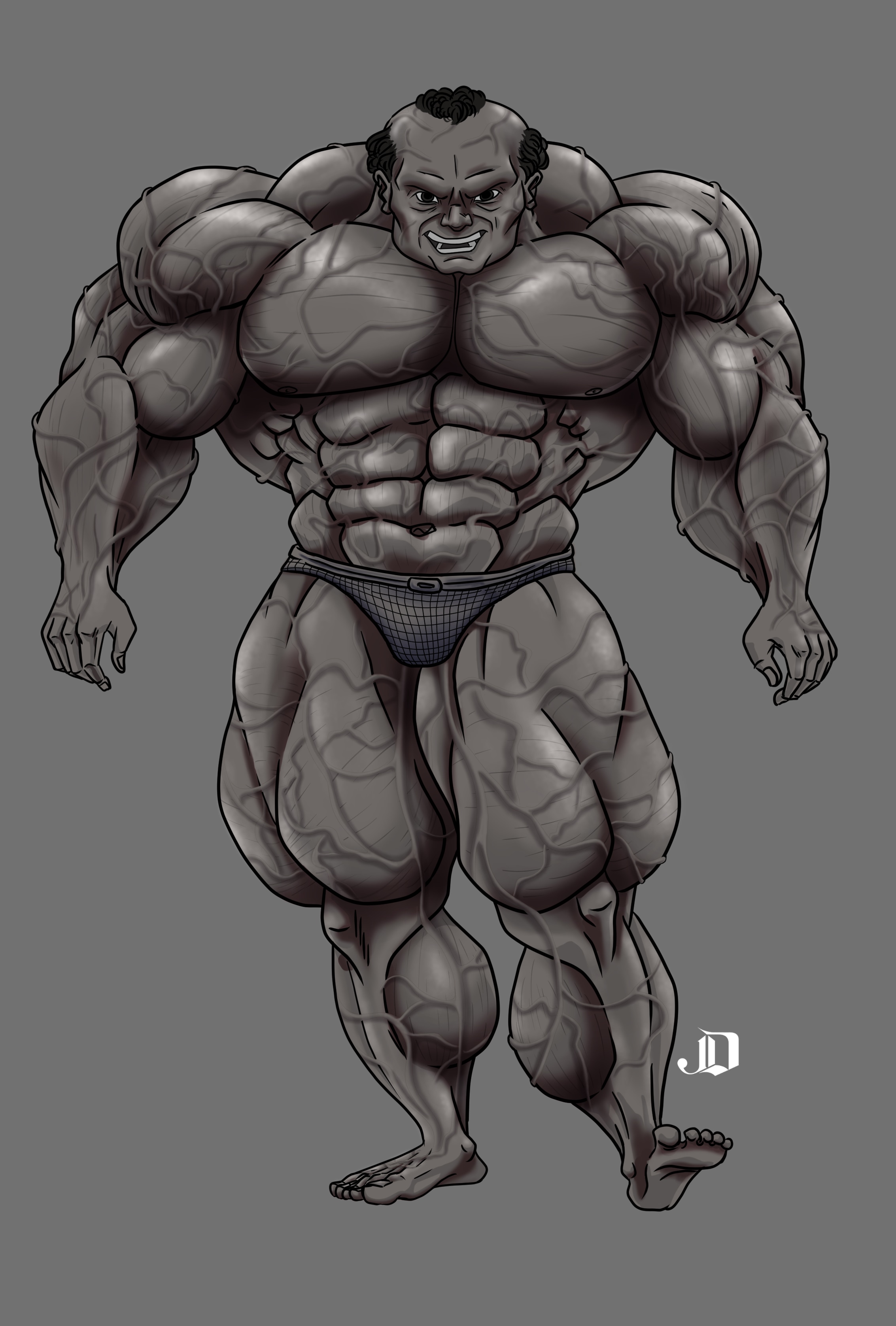 Bodybuilding du futur par JD Line Art