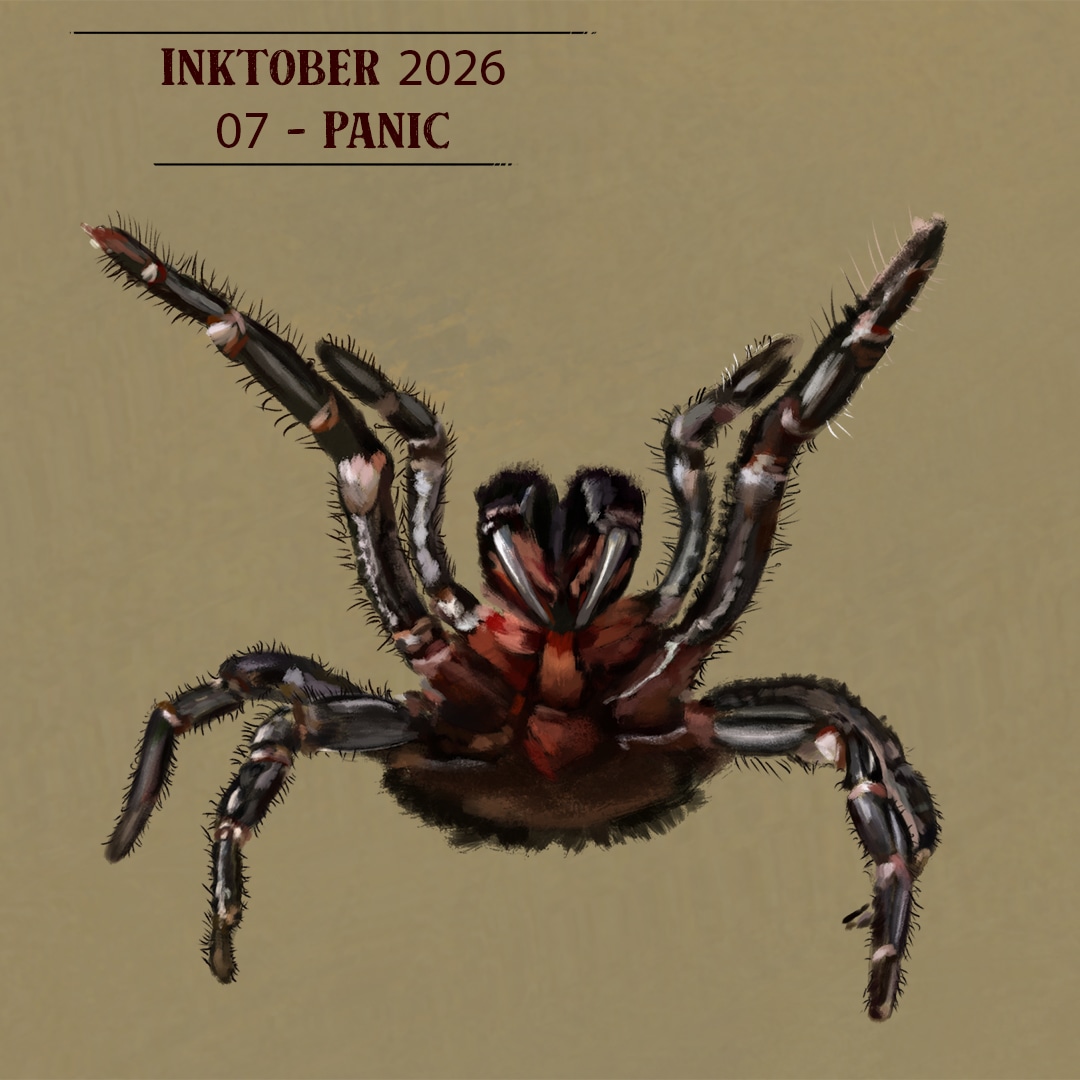Inktober 2026 jour 7: Panique par LucasMonbel