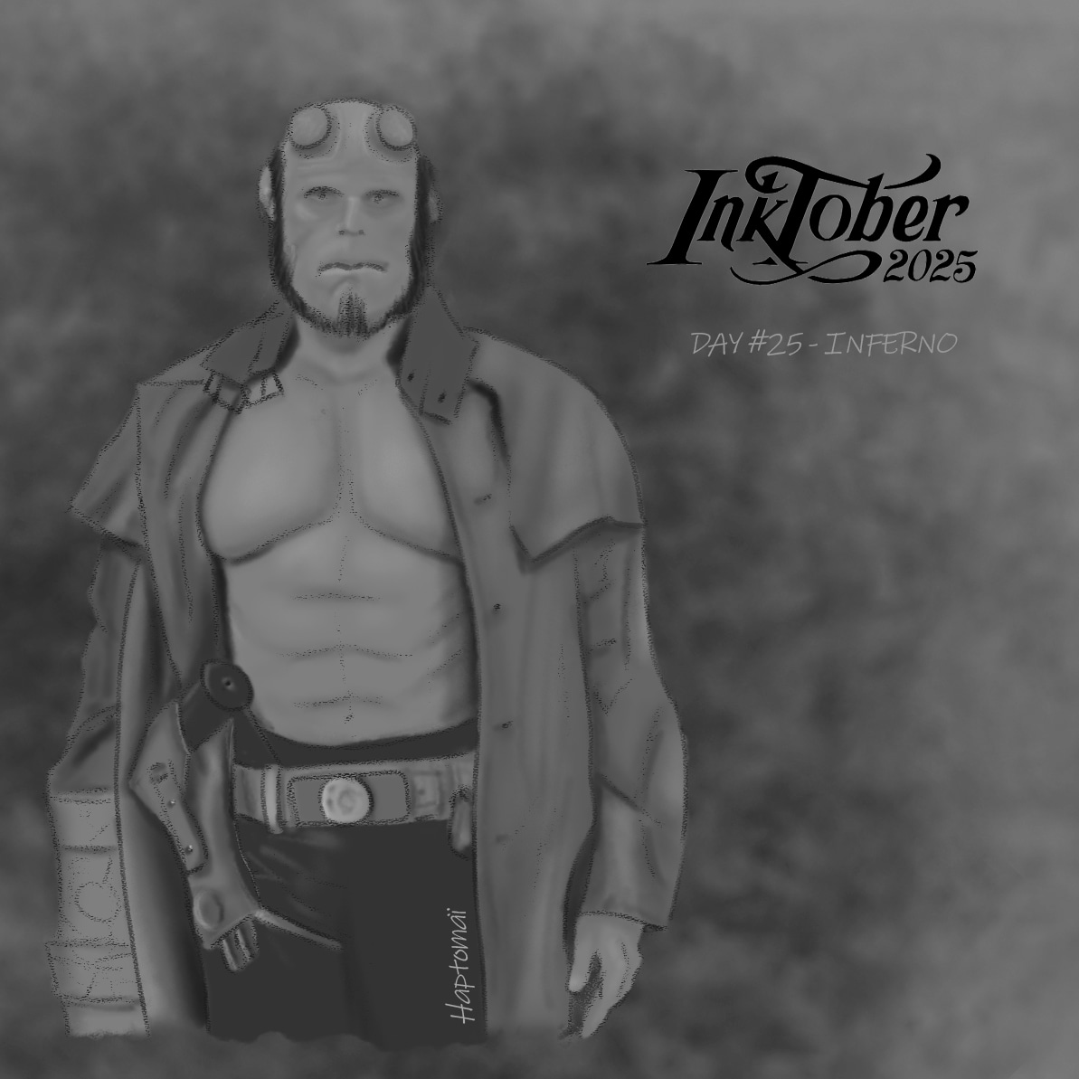 Inktober 2025 – Jour 25 – Enfer par HaptoMai