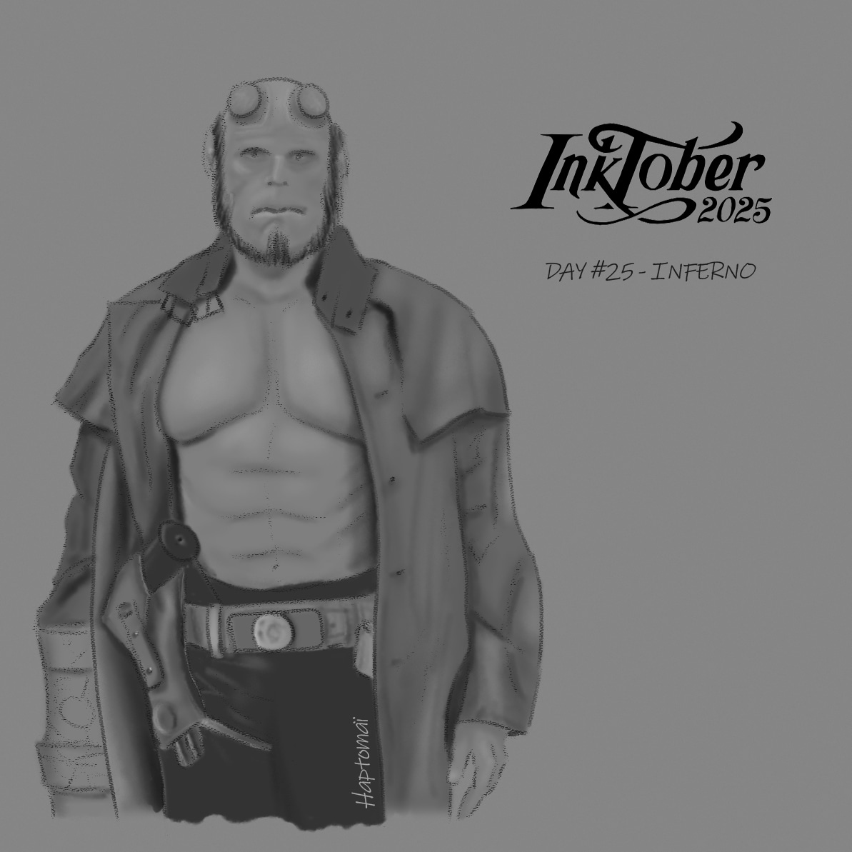 Inktober 2025 – Jour 25 – Enfer par HaptoMai