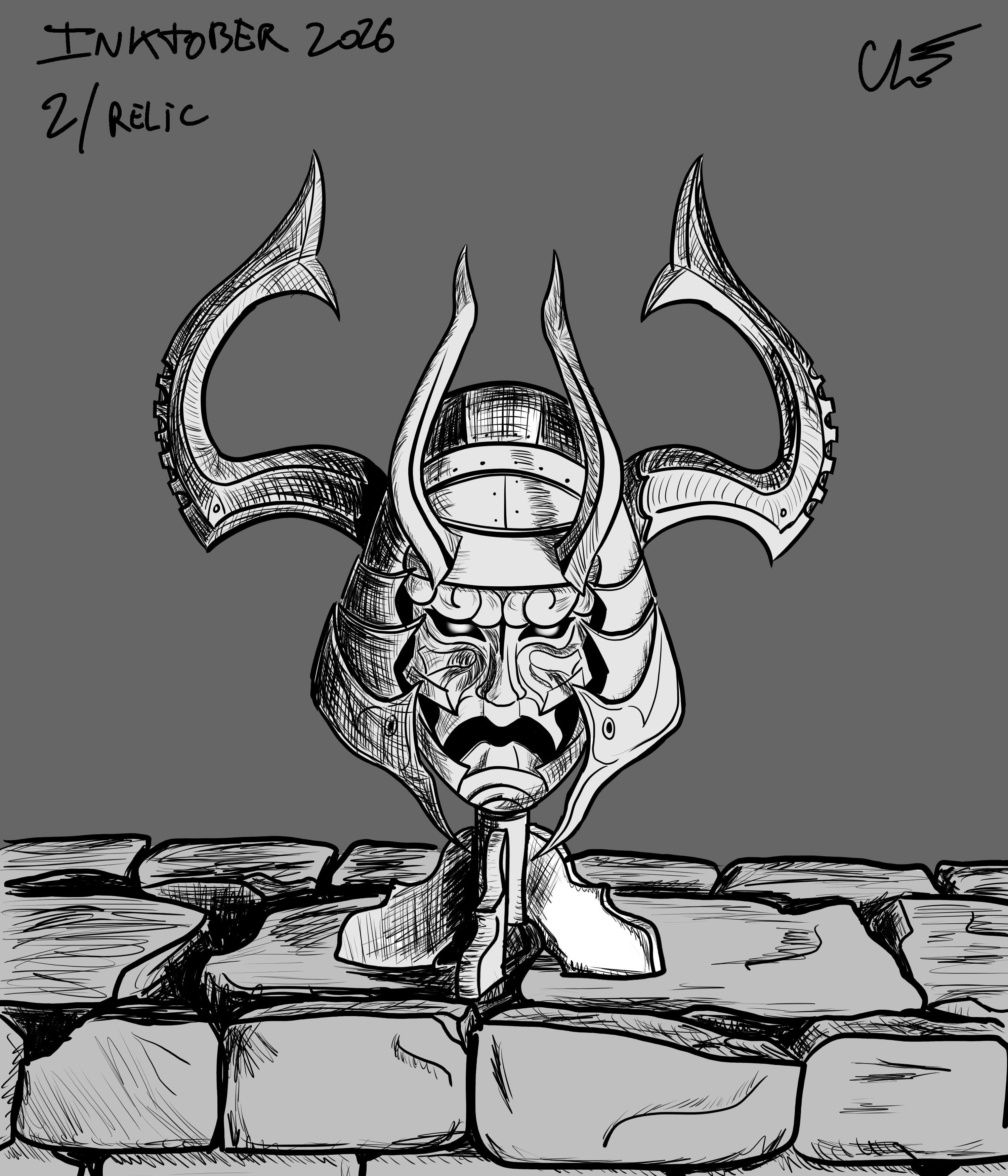 INKTOBER 2026 - J2 - RELIC par clemence_m