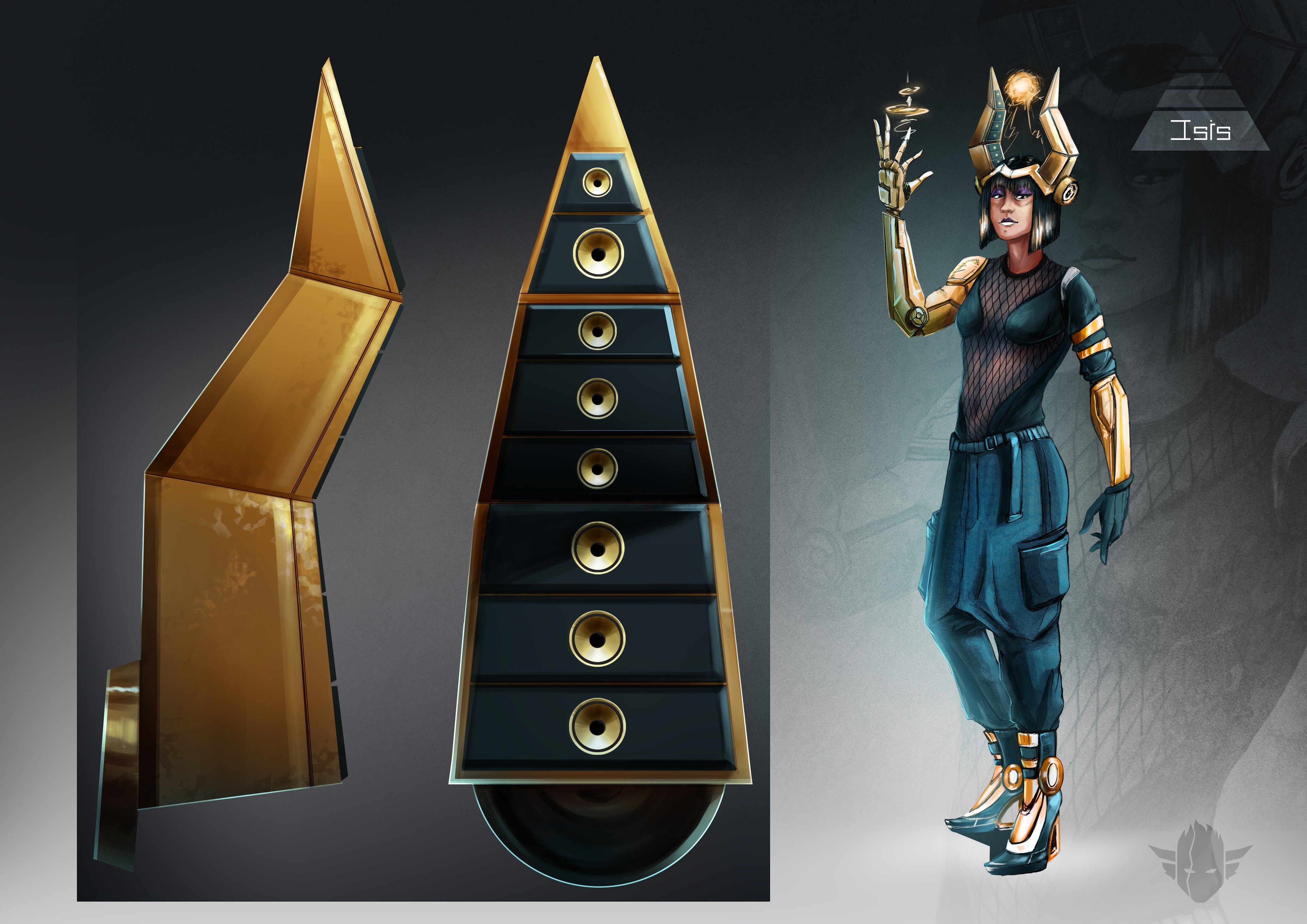 Egypte characters concept art par Elue