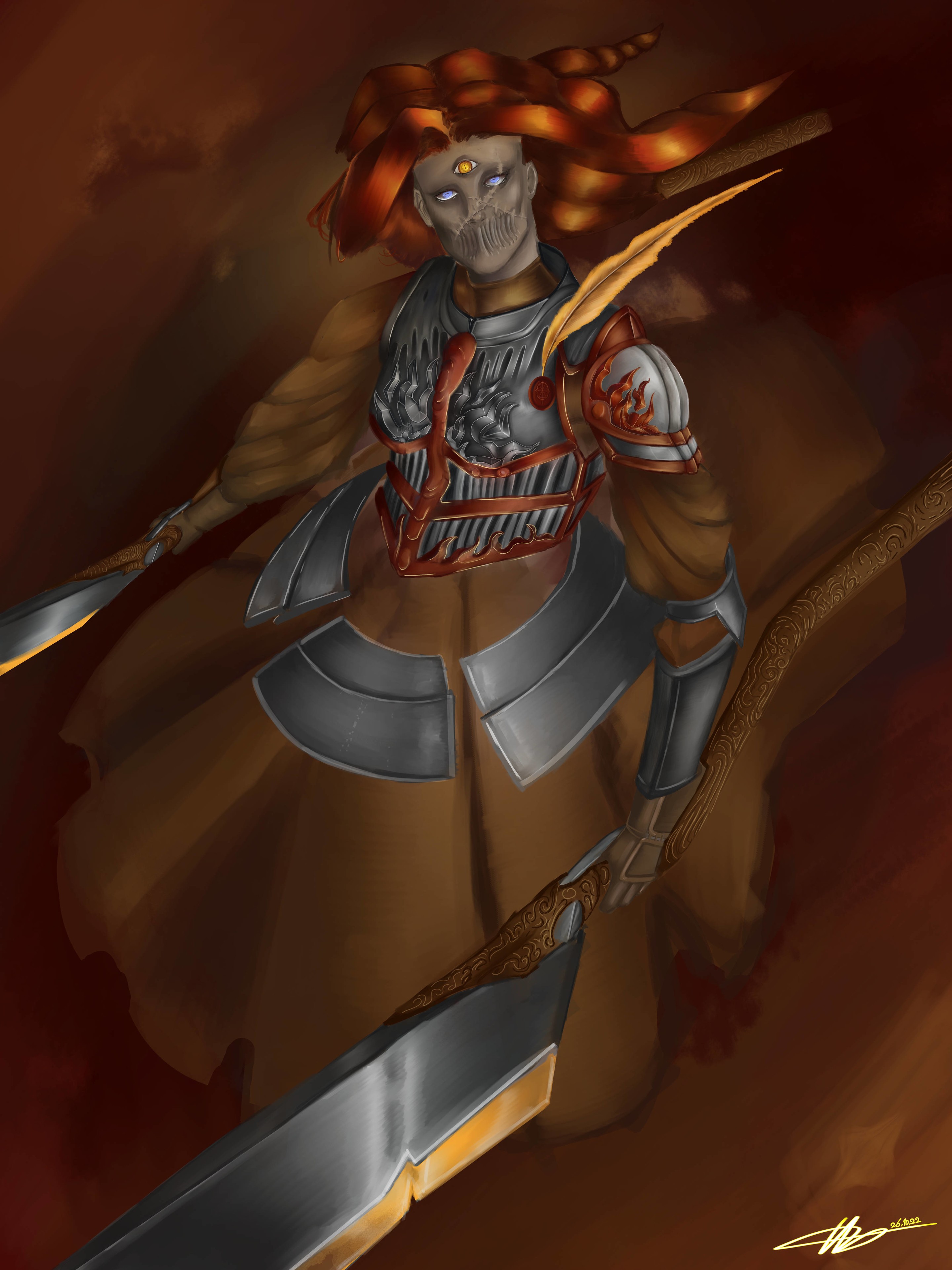 Jannire dame de feu par thequeenjellyfish