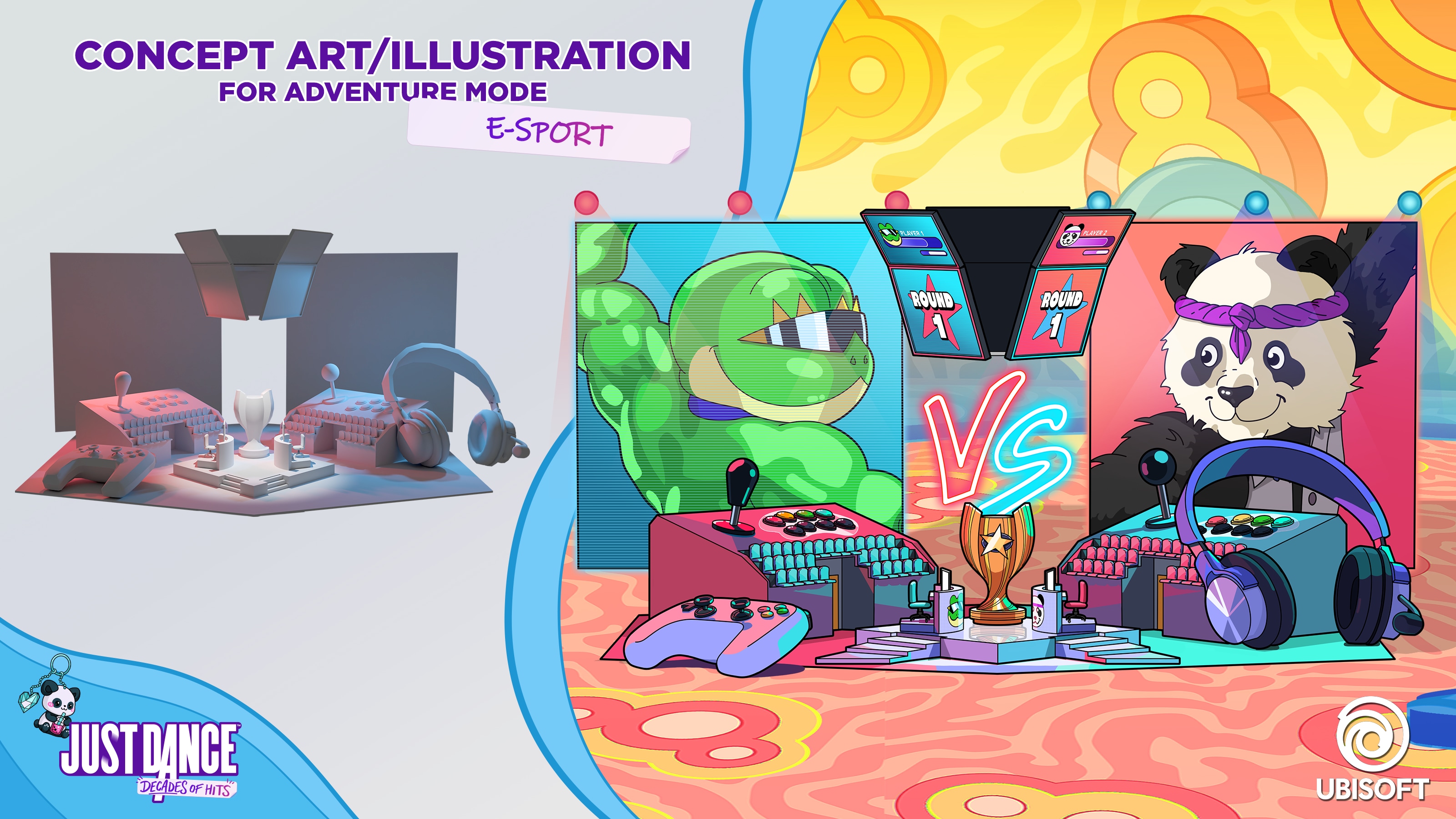 Just Dance Decade of Hits: adventure mode - concept Art par Thalia