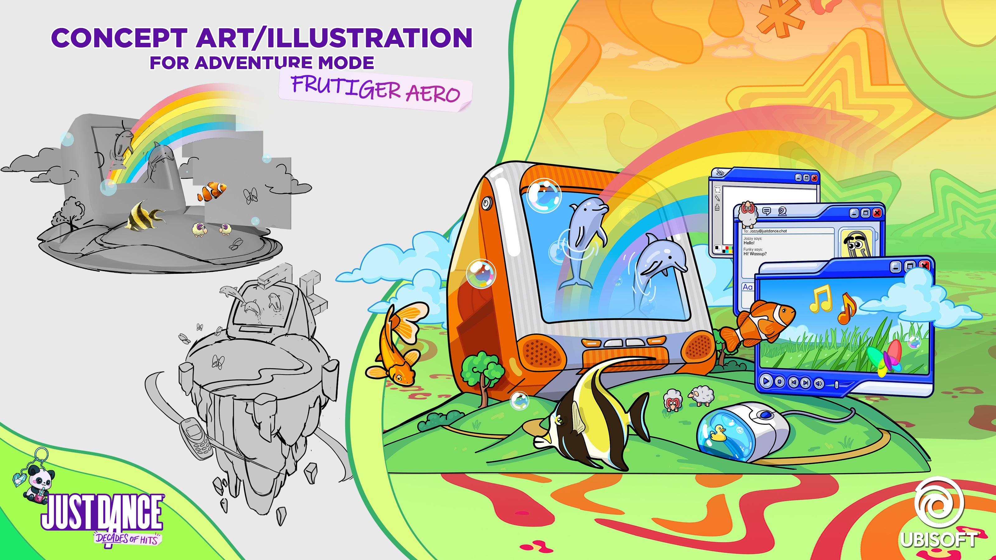 Just Dance Decade of Hits: adventure mode - concept Art par Thalia