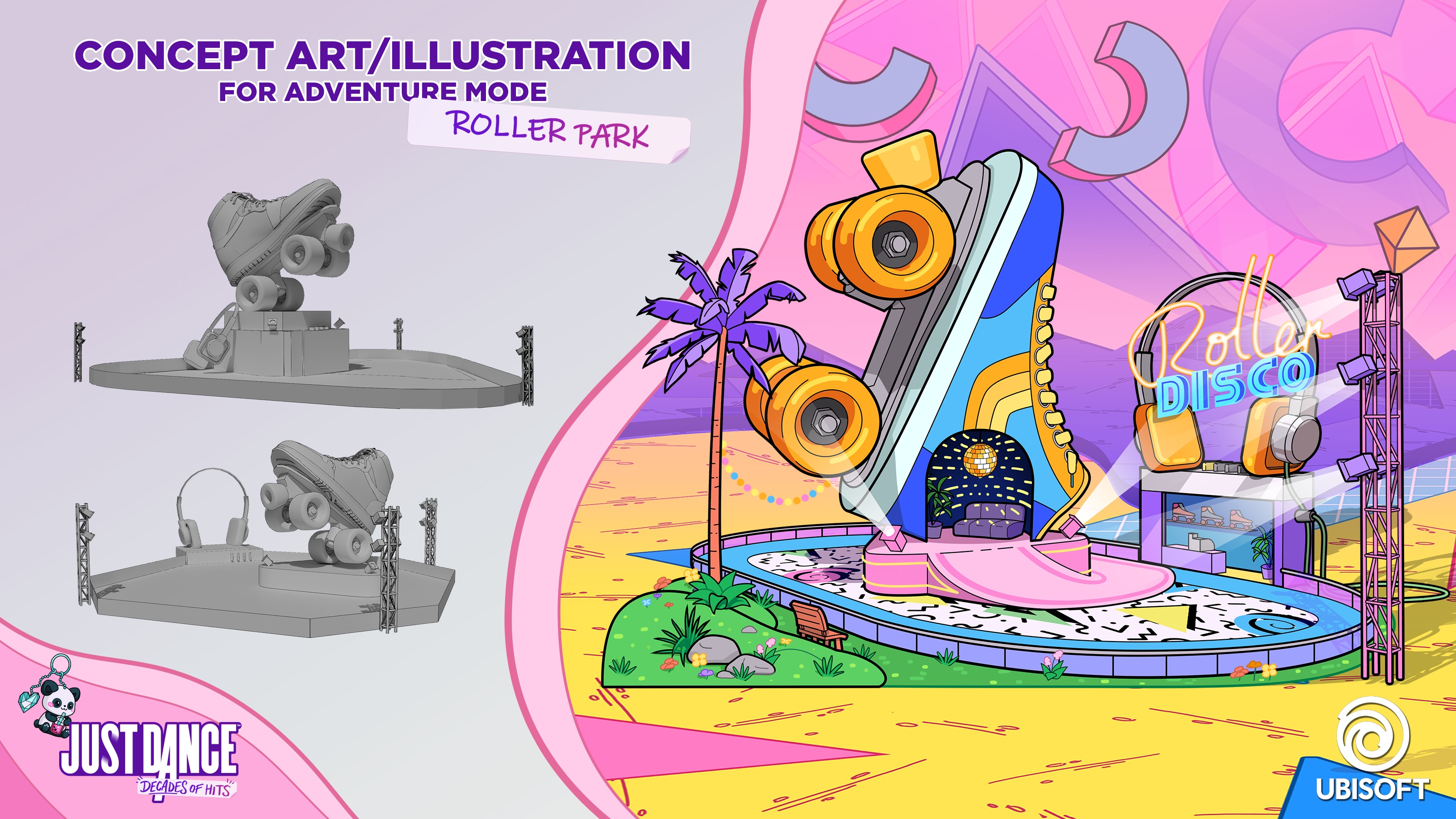 Just Dance Decade of Hits: adventure mode - concept Art par Thalia