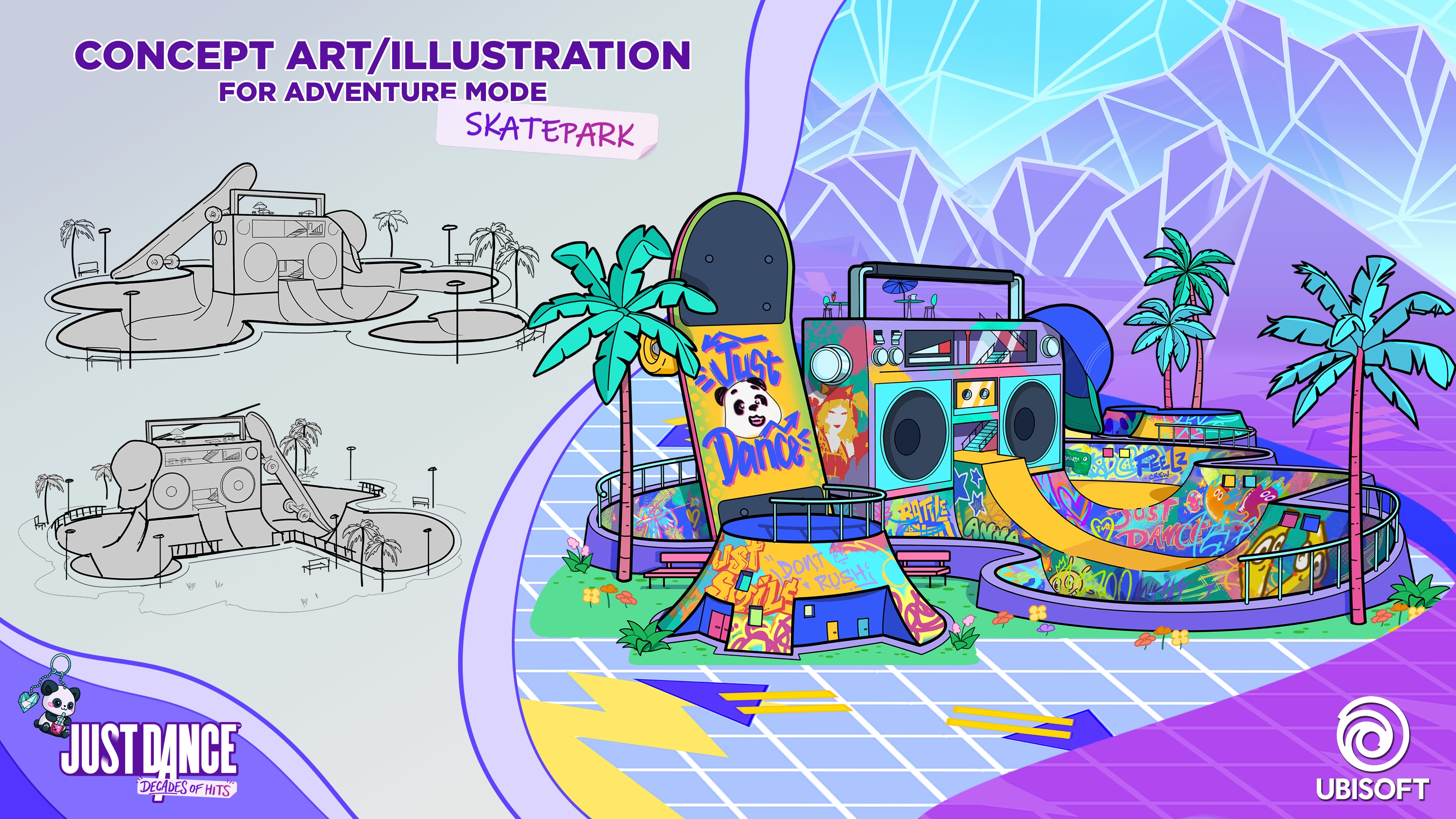 Just Dance Decade of Hits: adventure mode - concept Art par Thalia