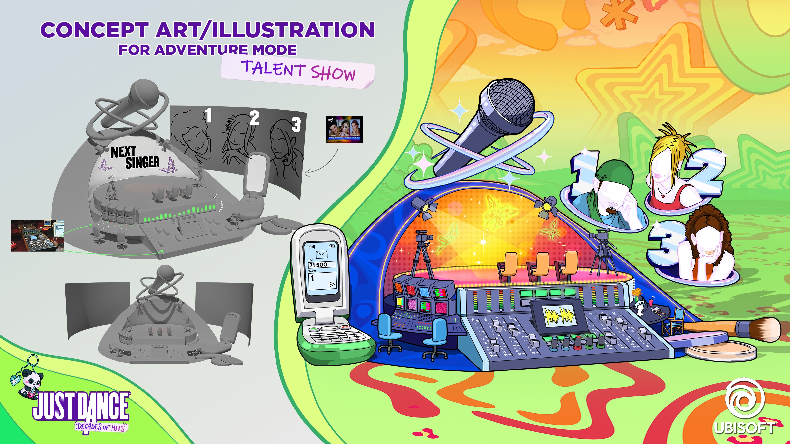 Just Dance Decade of Hits: adventure mode - concept Art par Thalia