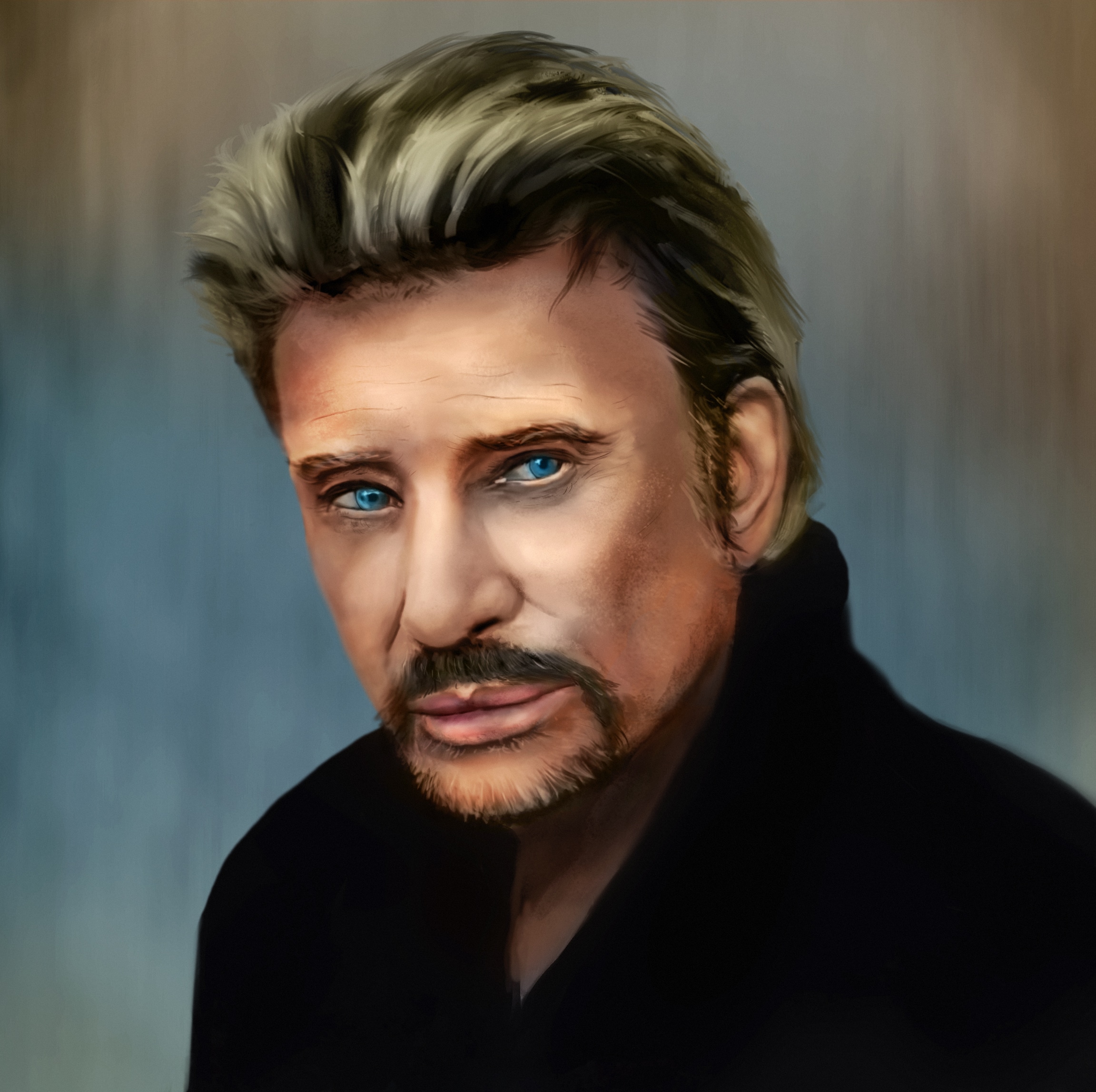 Portrait - Johnny Halliday par Taufi