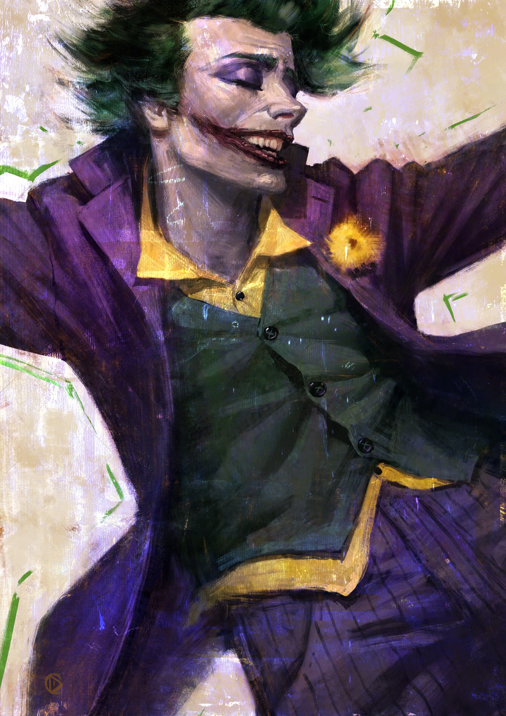 Joker fan art par Dimitri Chappuis