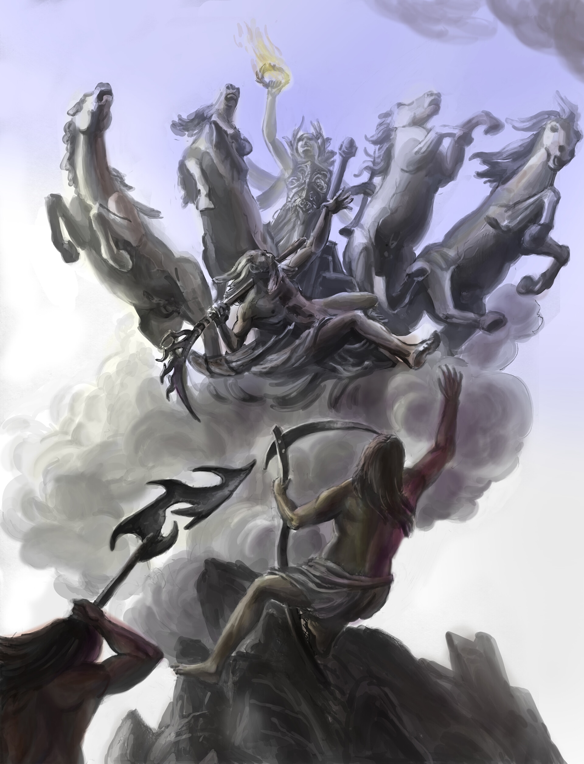 L'Immortalité devançant le Temps par Telamon